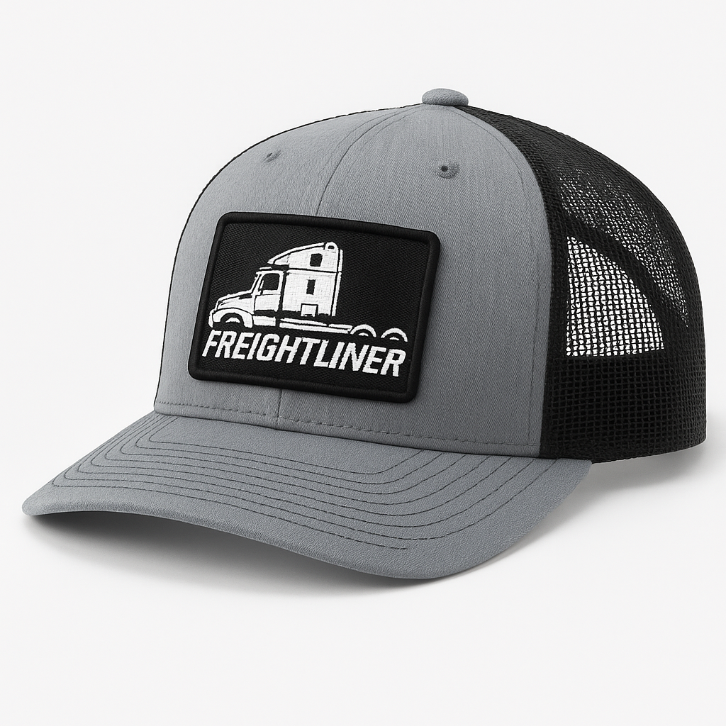 Freightliner Mesh Trucker Snapback Cap Black/Grey