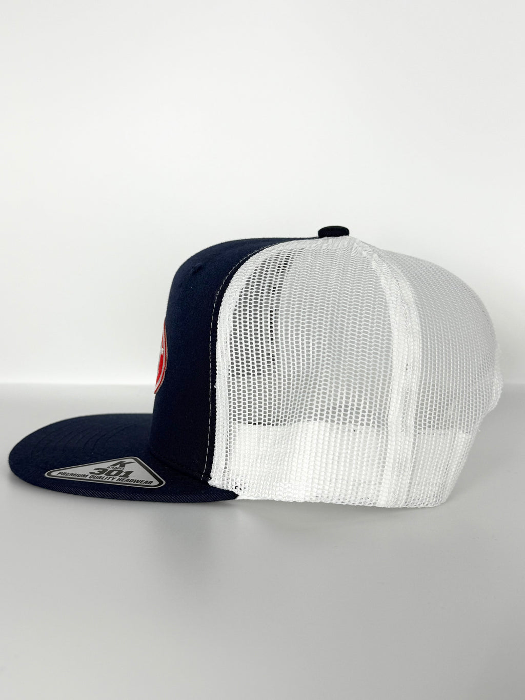 Peterbilt Mesh Trucker Snapback Cap Navy/White