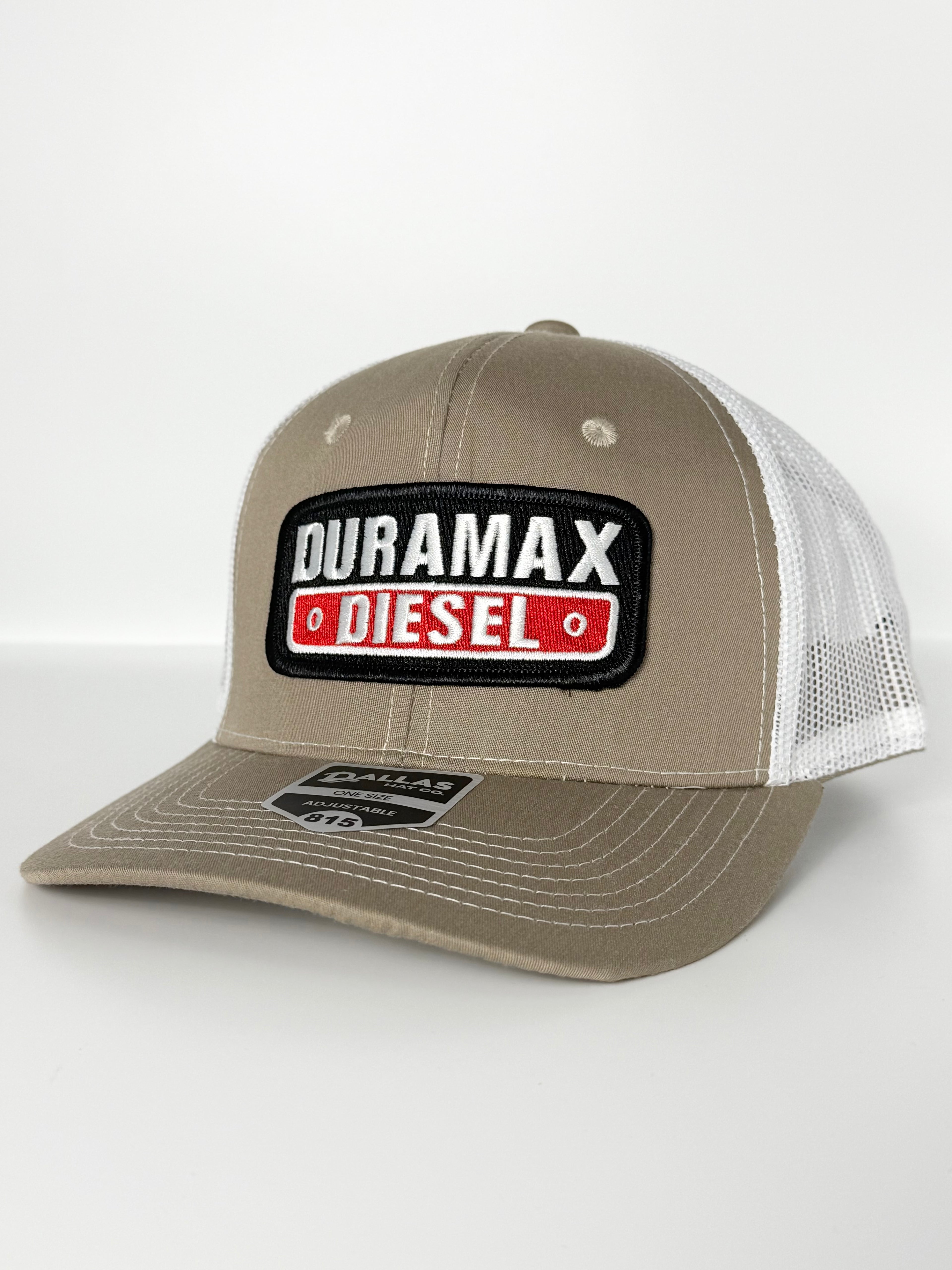 Duramax Diesel Trucker Mesh Snapback Cap Khaki/White