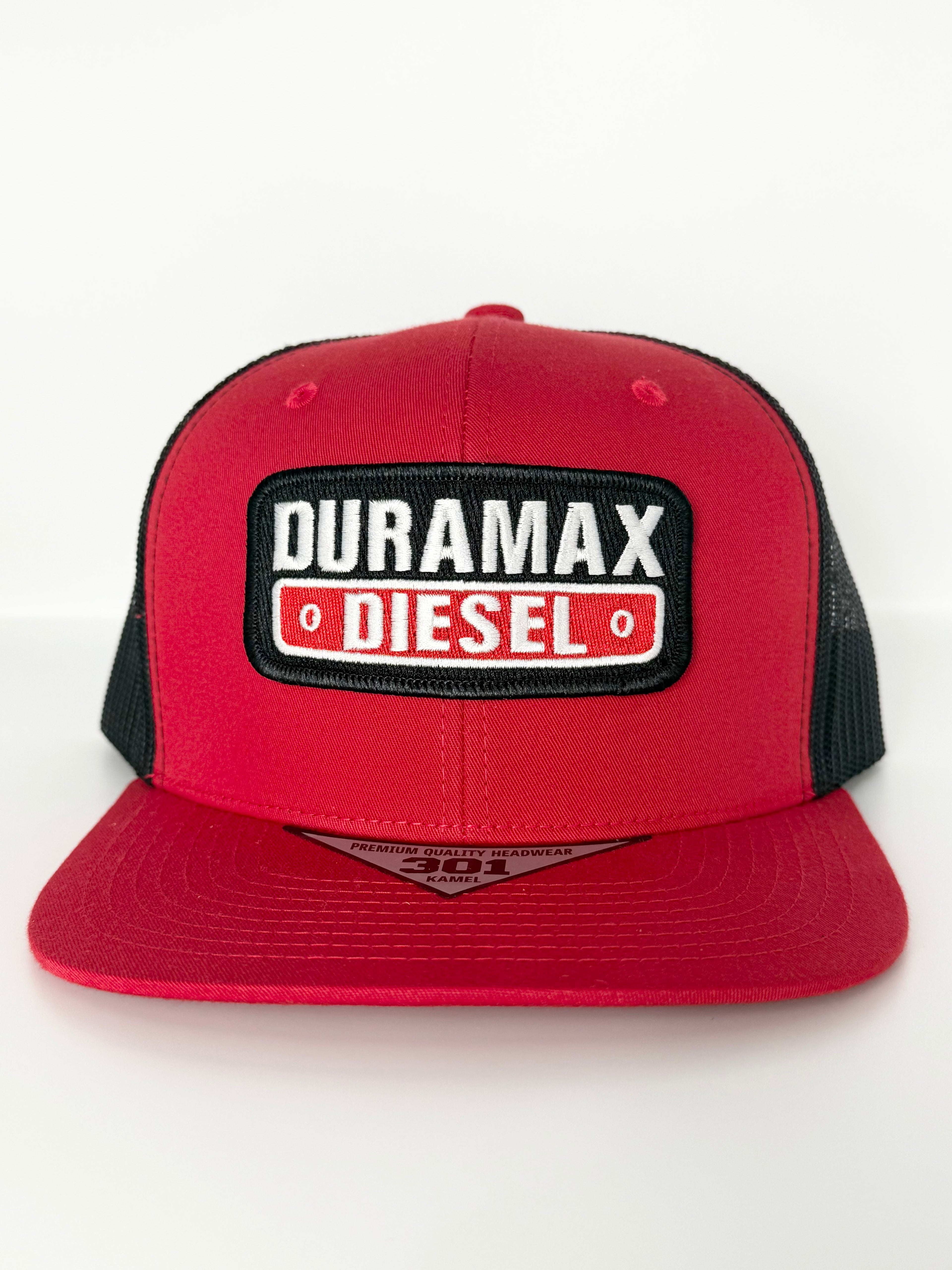Duramax Diesel Trucker Mesh Snapback Cap Red/Black