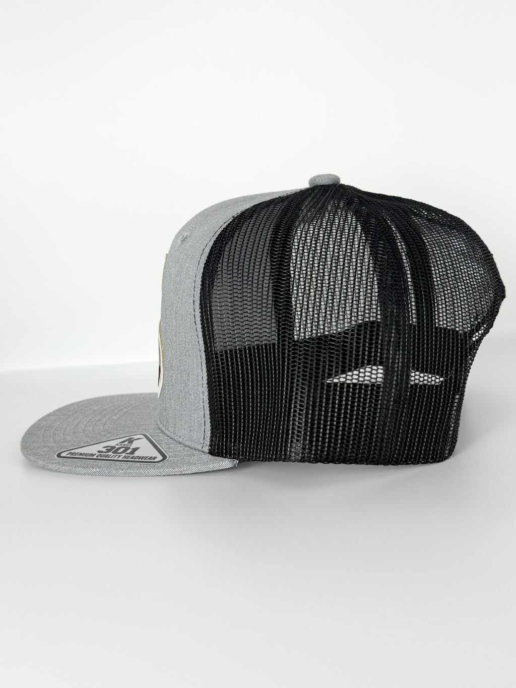 Mack Truck Bulldog Trucker Mesh Snapback Cap Grey/Black