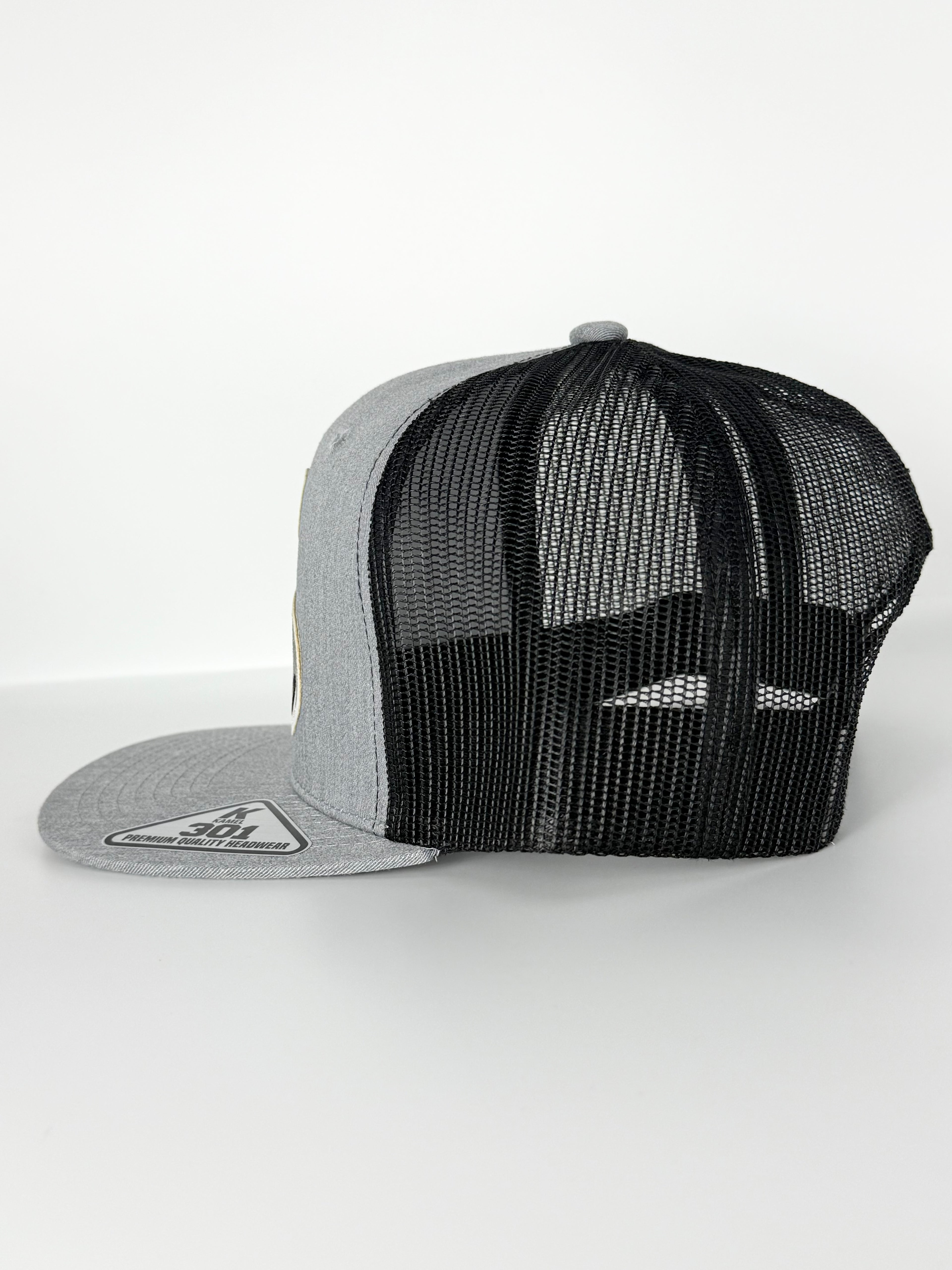 Mack Truck Bulldog Trucker Mesh Snapback Cap Grey/Black