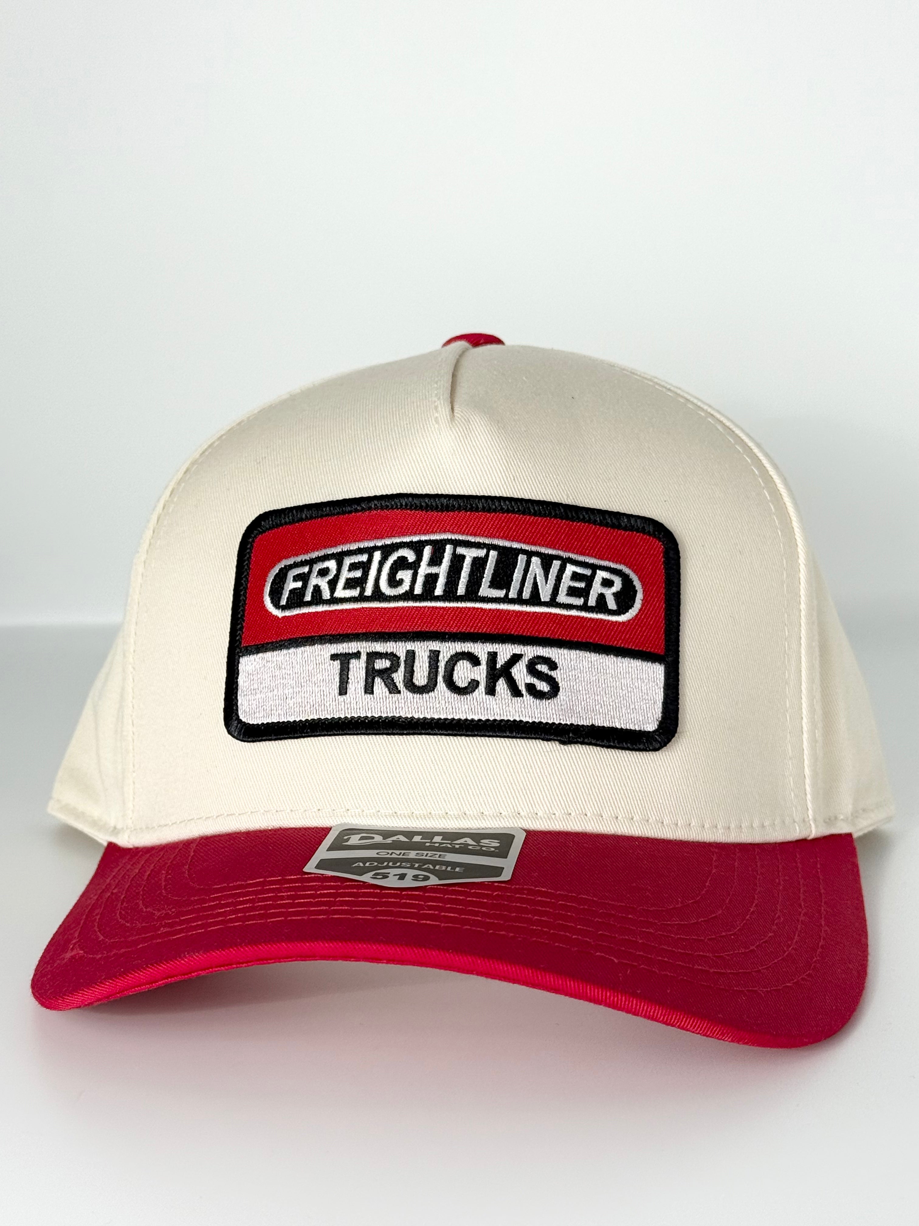 Freightliner Trucker Twill Snapback Cap Beige/Red