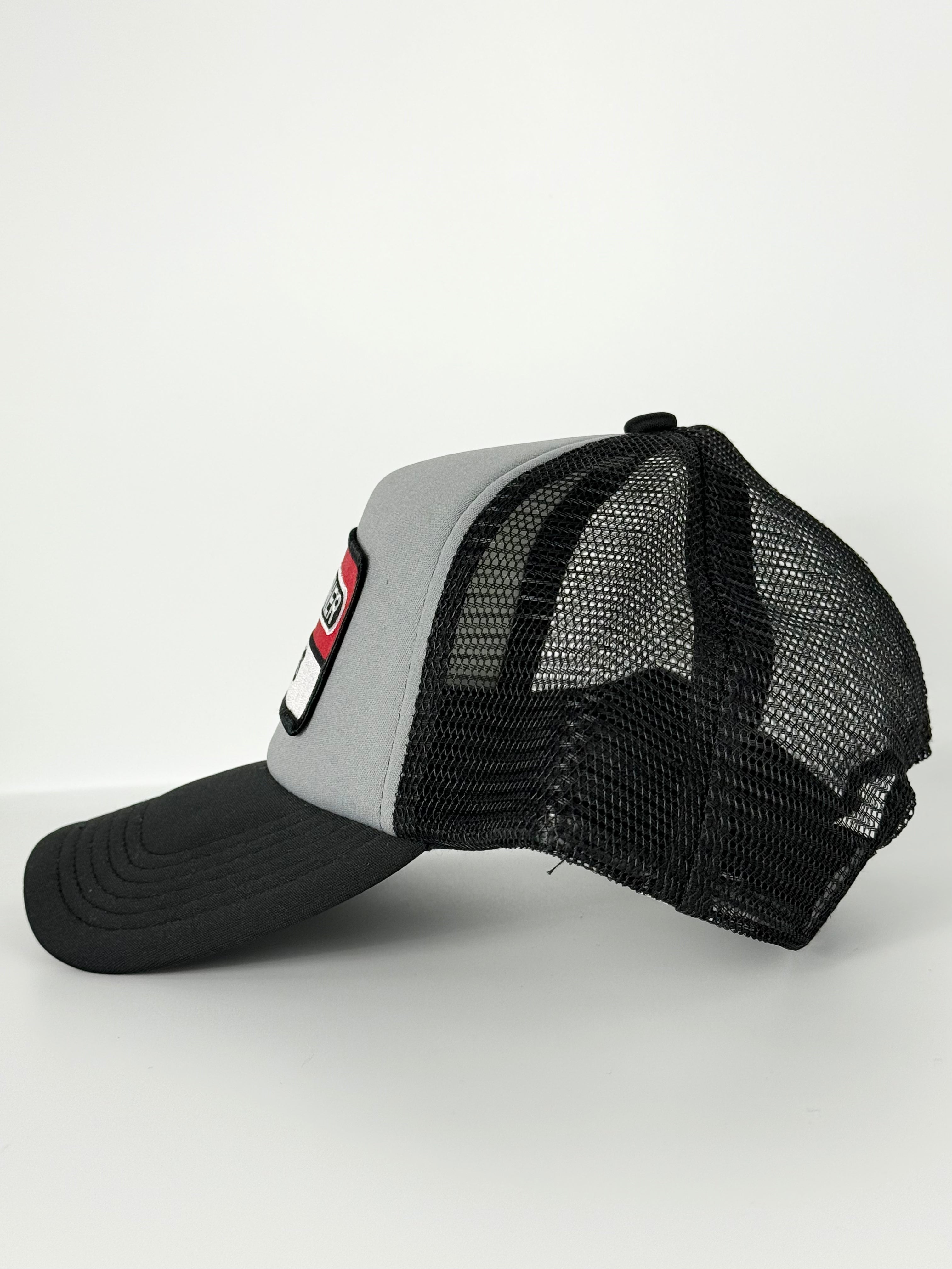 Freightliner Trucker Mesh Snapback Cap Grey/Black