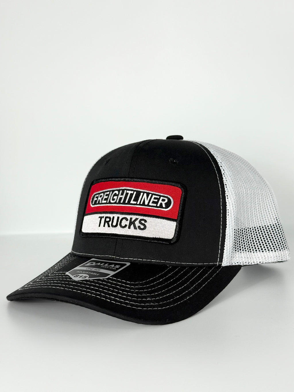 Freightliner Trucker Mesh Snapback Cap Black/White
