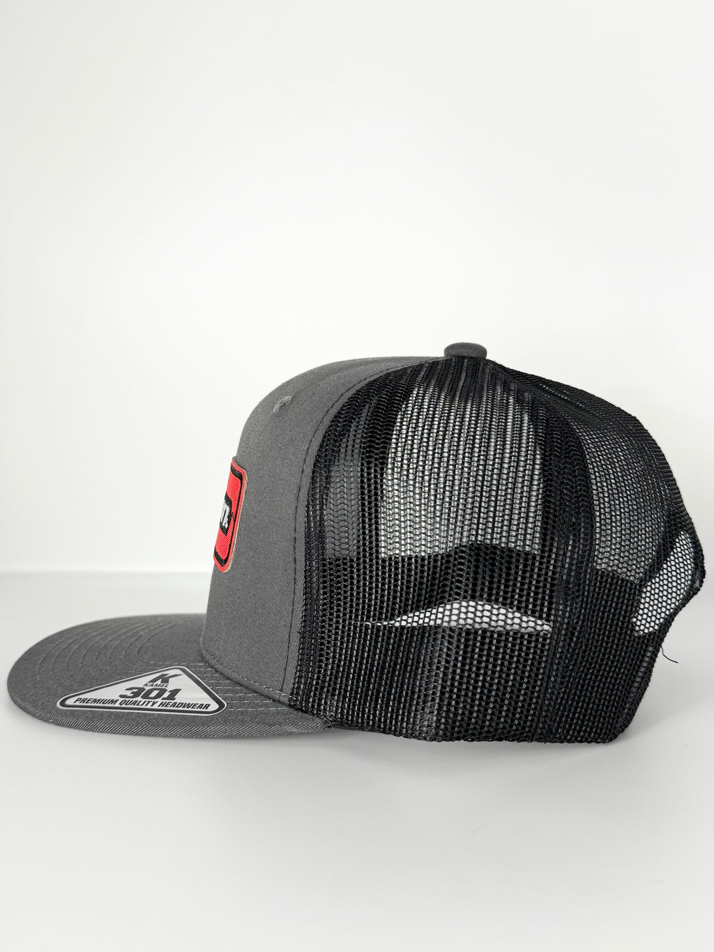 Snapon Trucker Mesh Snapback Cap Dark Grey/Black