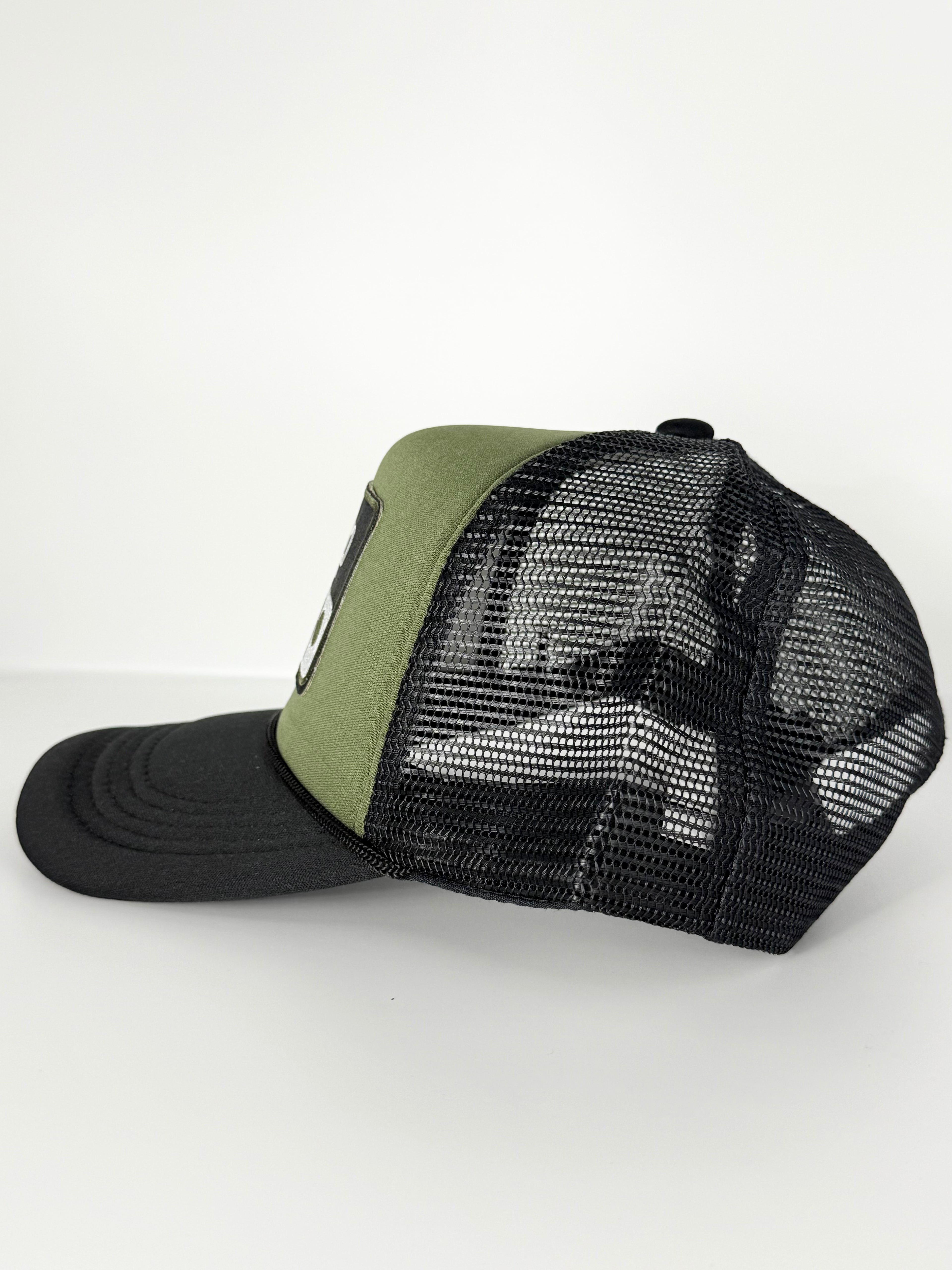 Jeep Trucker Mesh Snapback Cap Hunter Green/Black/Olive