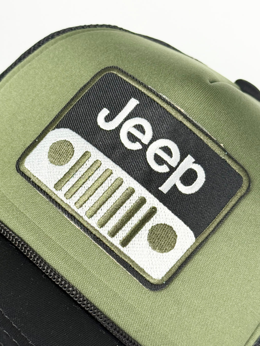 Jeep Trucker Mesh Snapback Cap Hunter Green/Black/Olive
