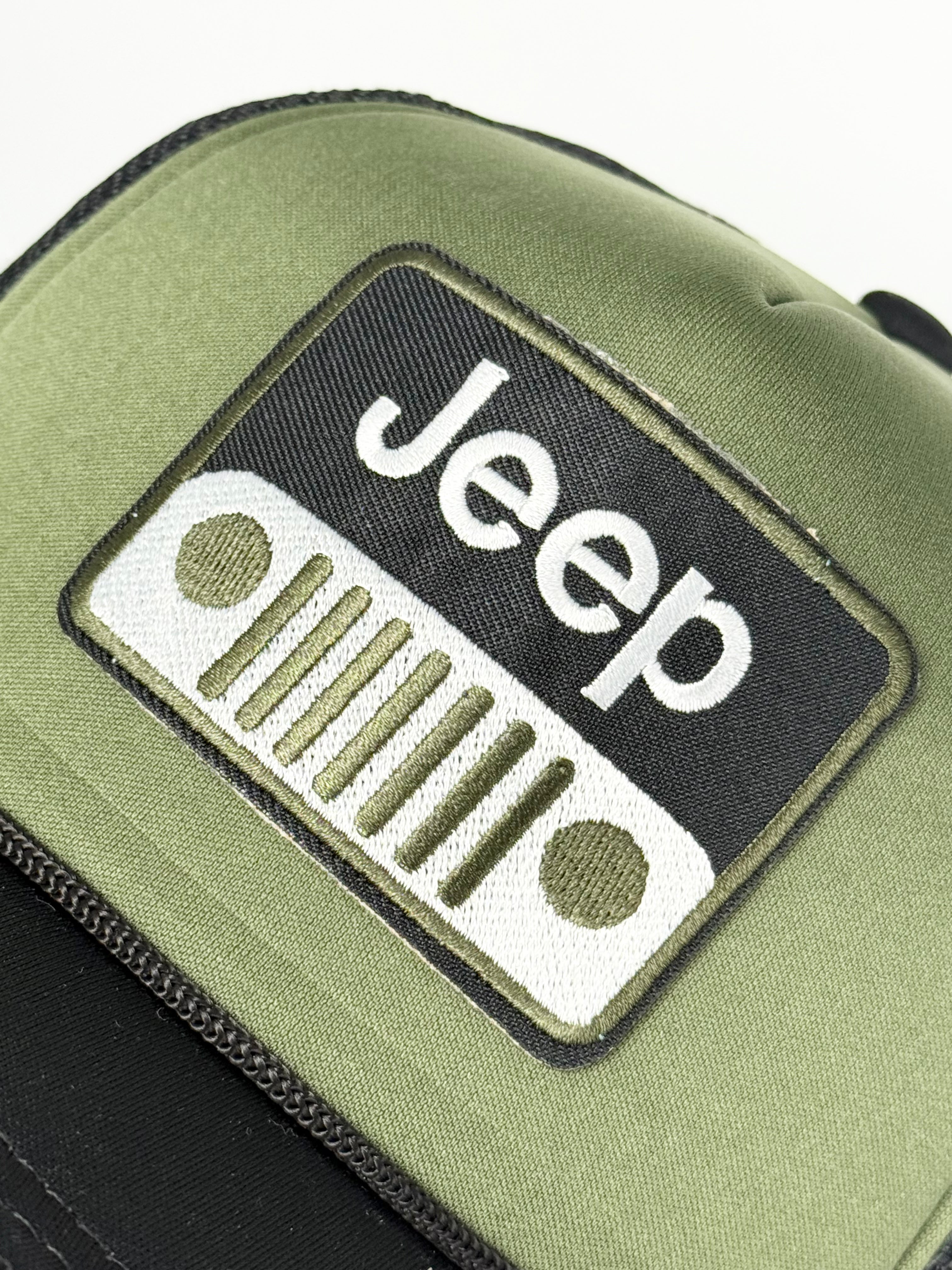 Jeep Trucker Mesh Snapback Cap Hunter Green/Black/Olive