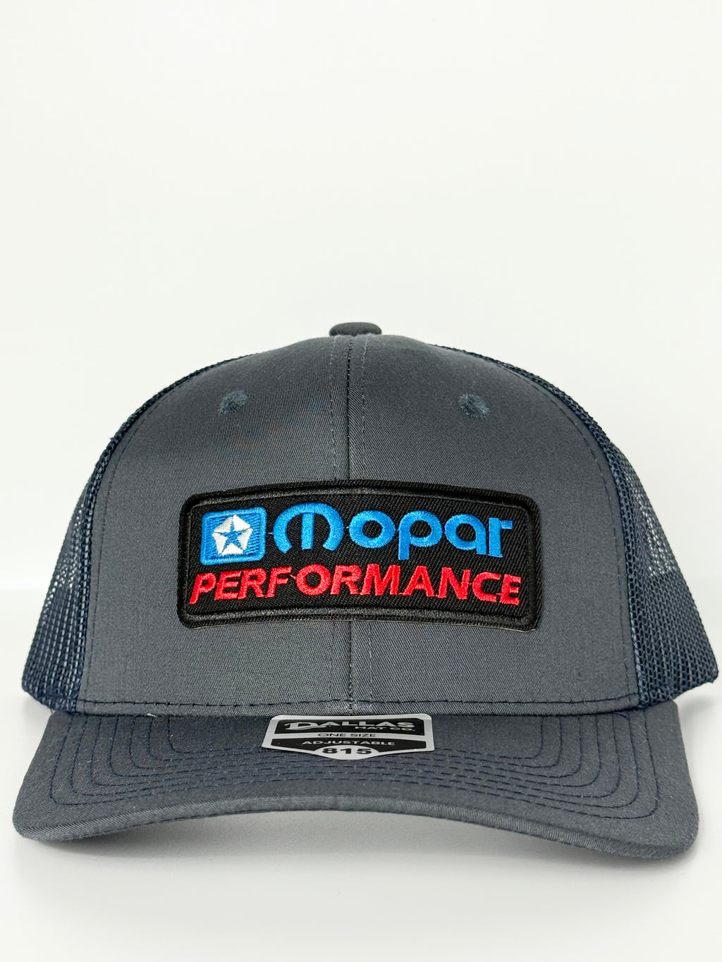 Mopar Performance Trucker Mesh Hat Snapback Cap Grey/Navy Blue