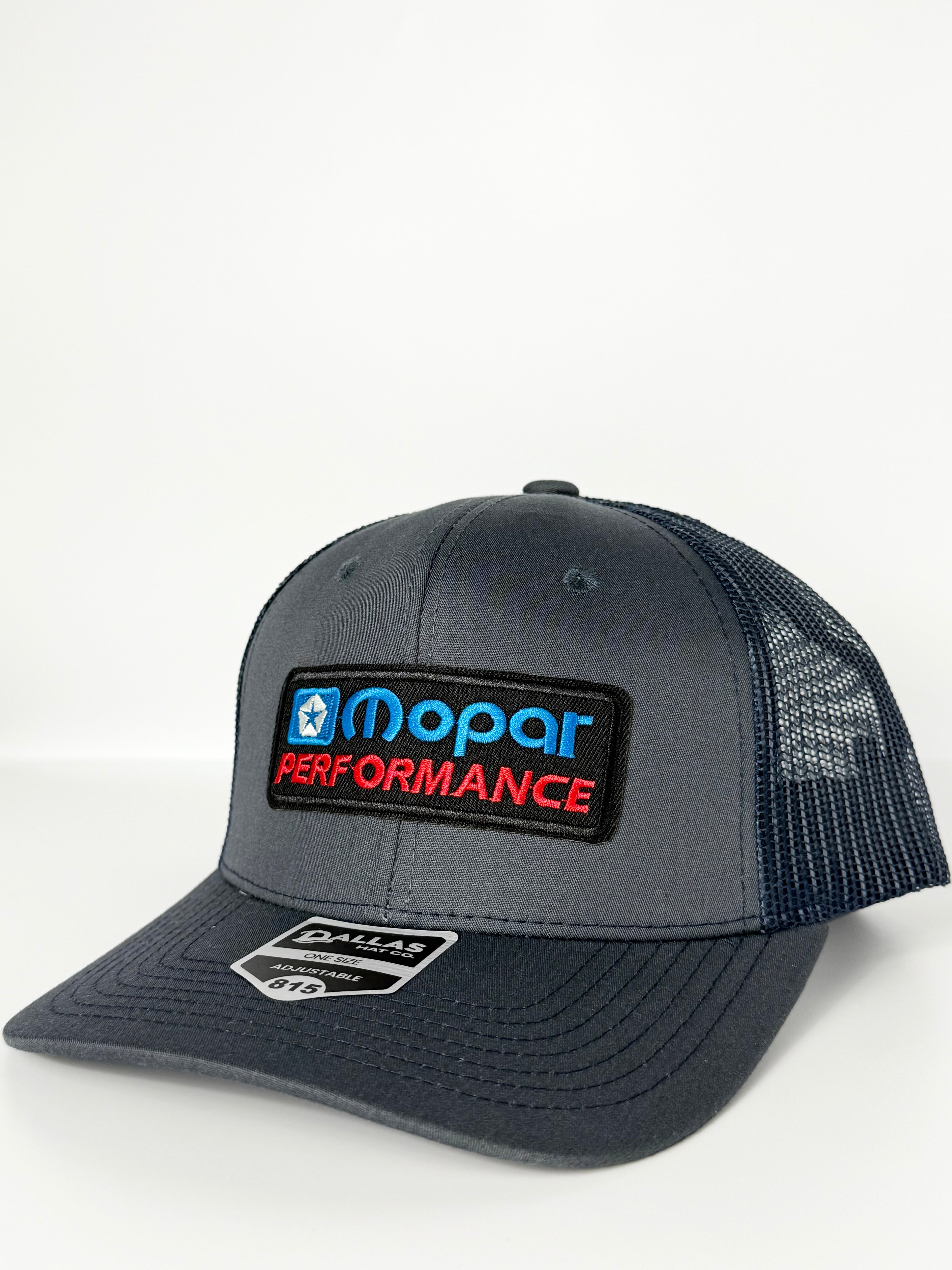 Mopar Performance Trucker Mesh Hat Snapback Cap Grey/Navy Blue