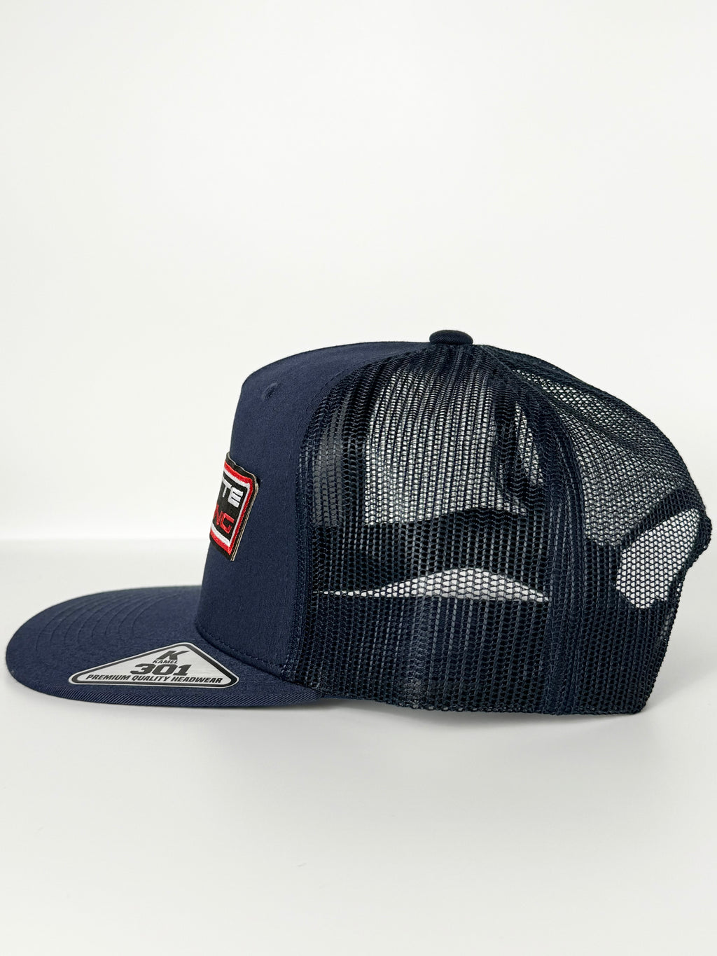 Corvette Racing Trucker Mesh Hat Snapback Cap Navy Blue