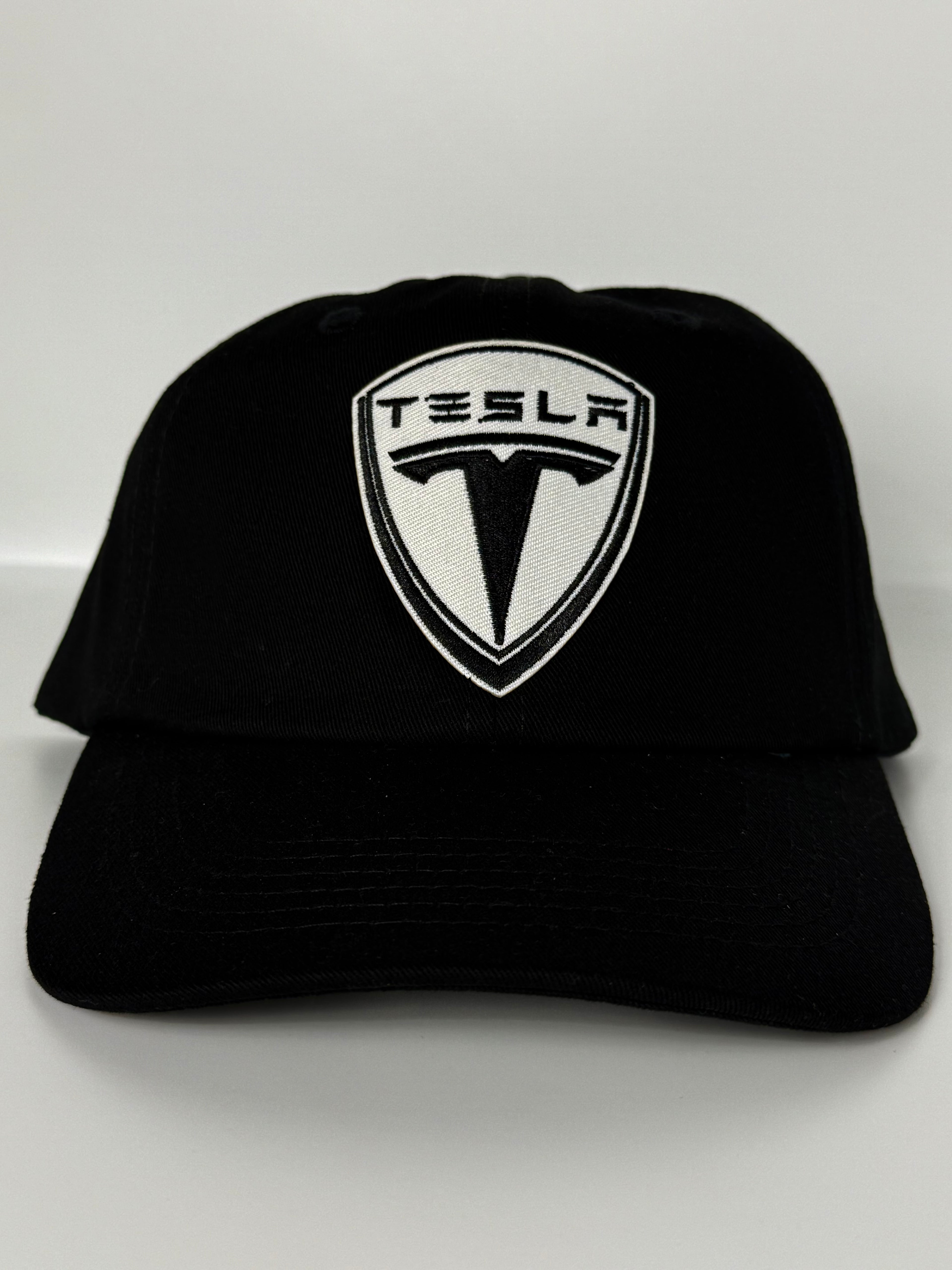 Tesla Dad Hat Black/White