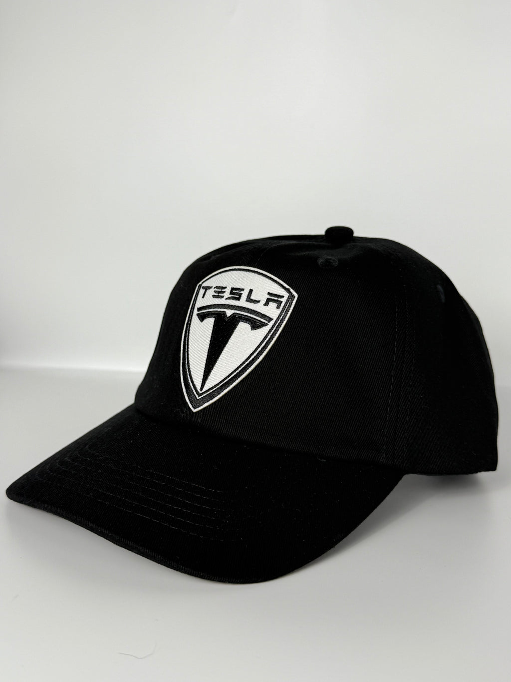 Tesla Dad Hat Black/White