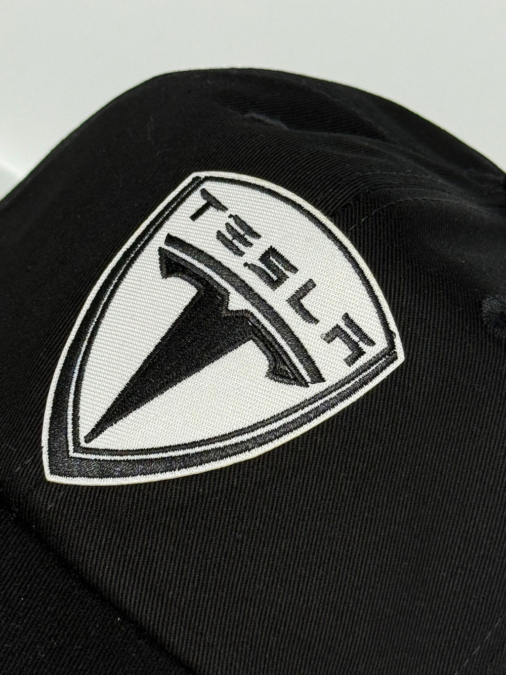 Tesla Dad Hat Black/White