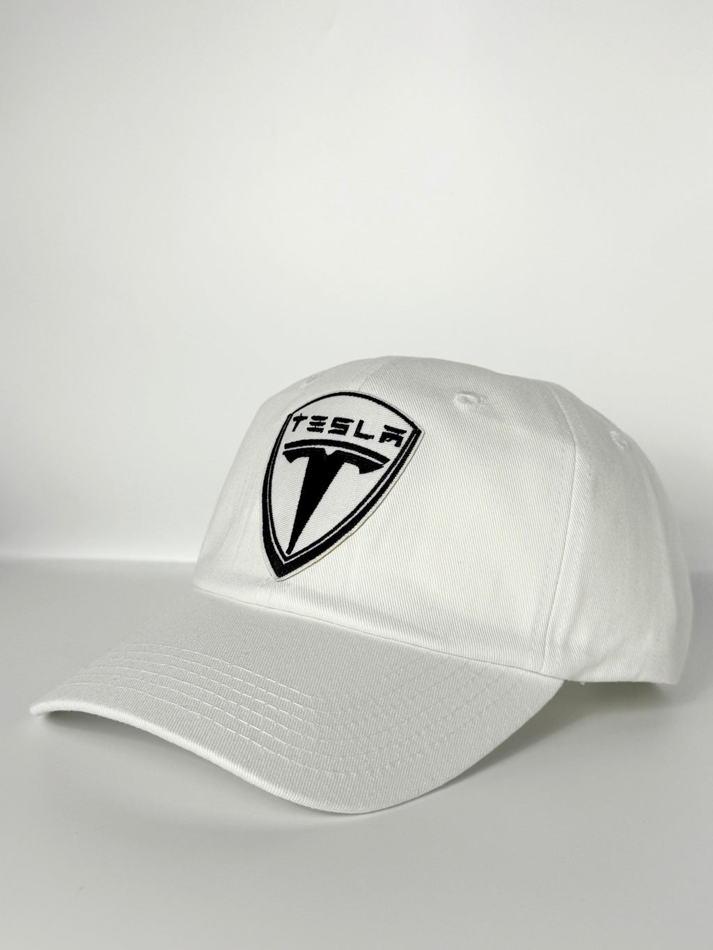 Tesla Dad Hat White/Black