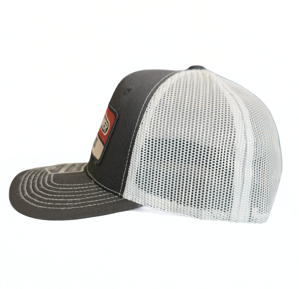 Freightliner Semi Trucks Logo Snapback Black and White Mesh Trucker Adjustable Cap