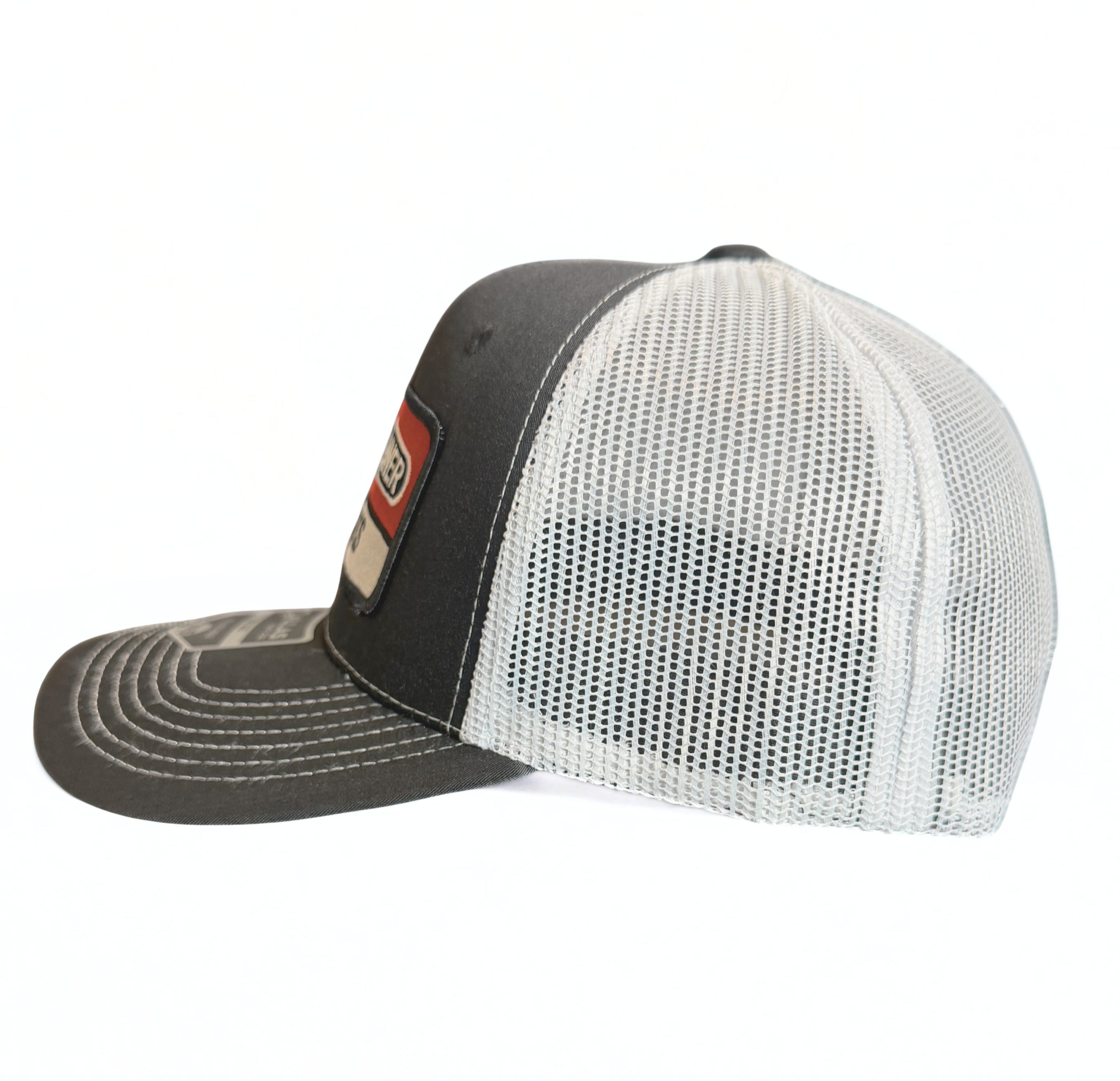 Freightliner Semi Trucks Logo Snapback Black and White Mesh Trucker Adjustable Cap