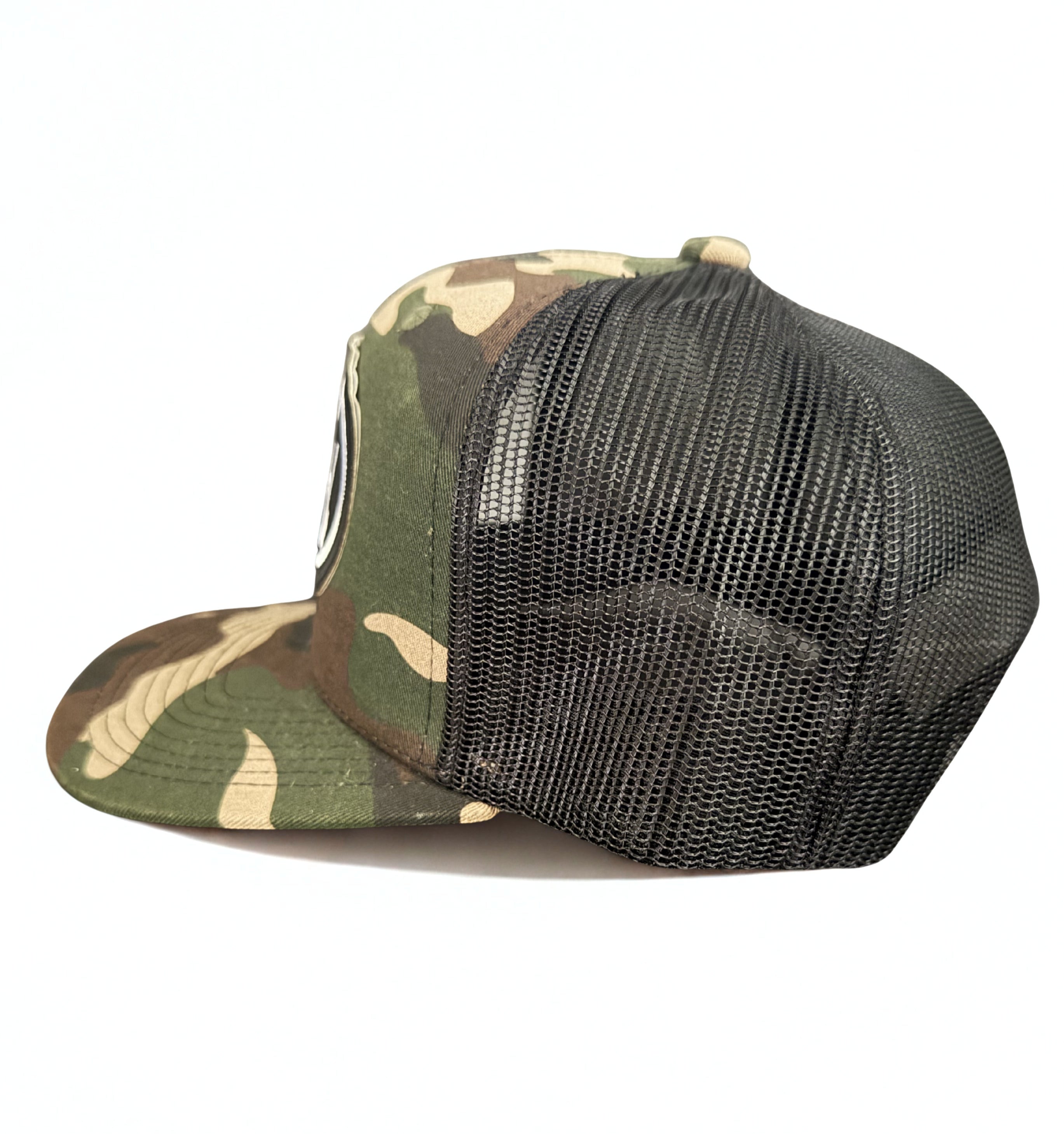 Ford Motor Company Snapback Hat Black Embroidered Logo Army Camo Adjustable Mesh Cap