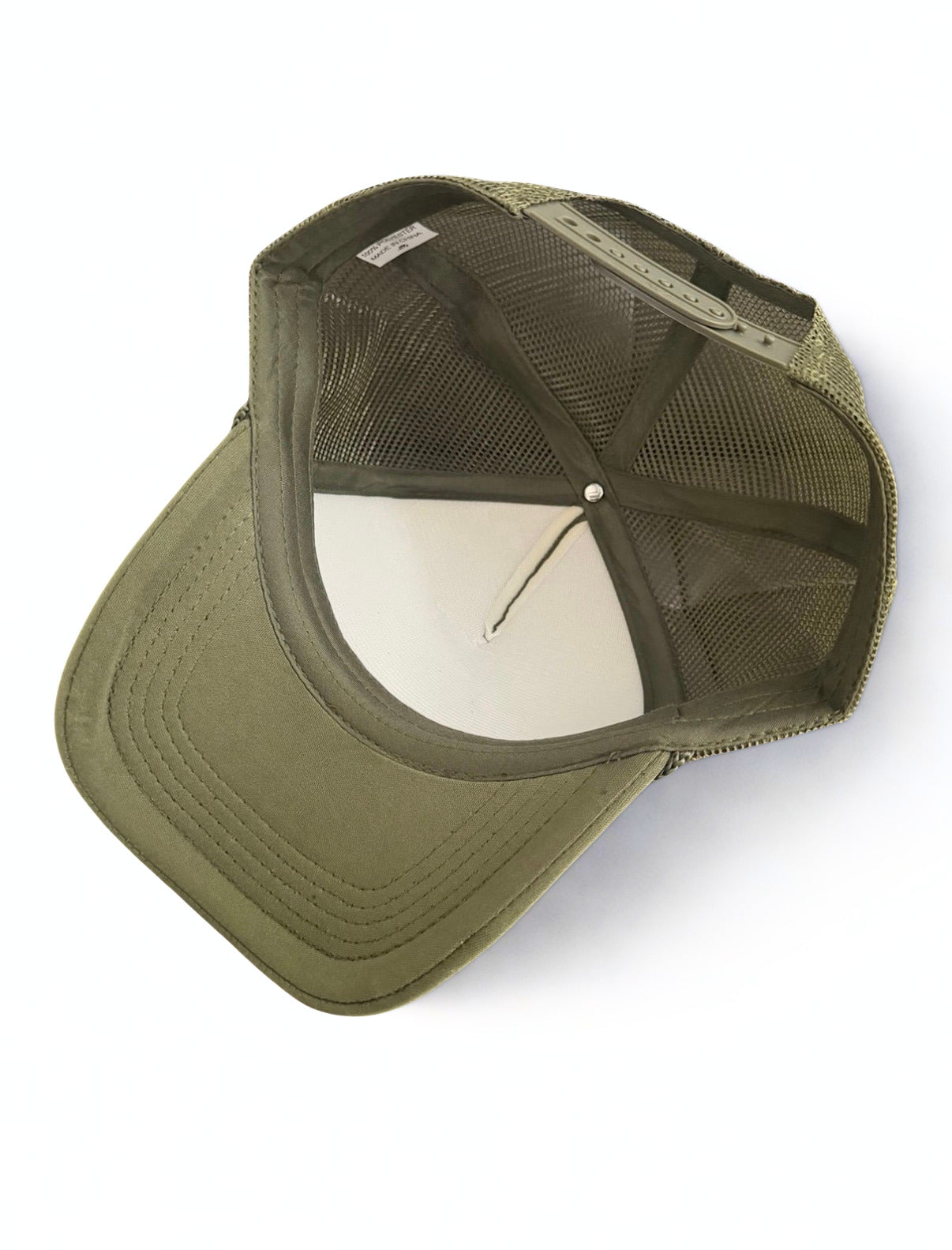 Ford Powerstroke Diesel Snapback Hat Embroidered Logo Olive Green Adjustable Mesh Cap