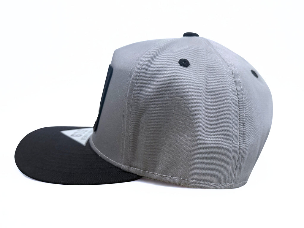 Freightliner Semi Sleeper Truck Embroidered Logo Snapback Gray and Black Adjustable Twill Cap