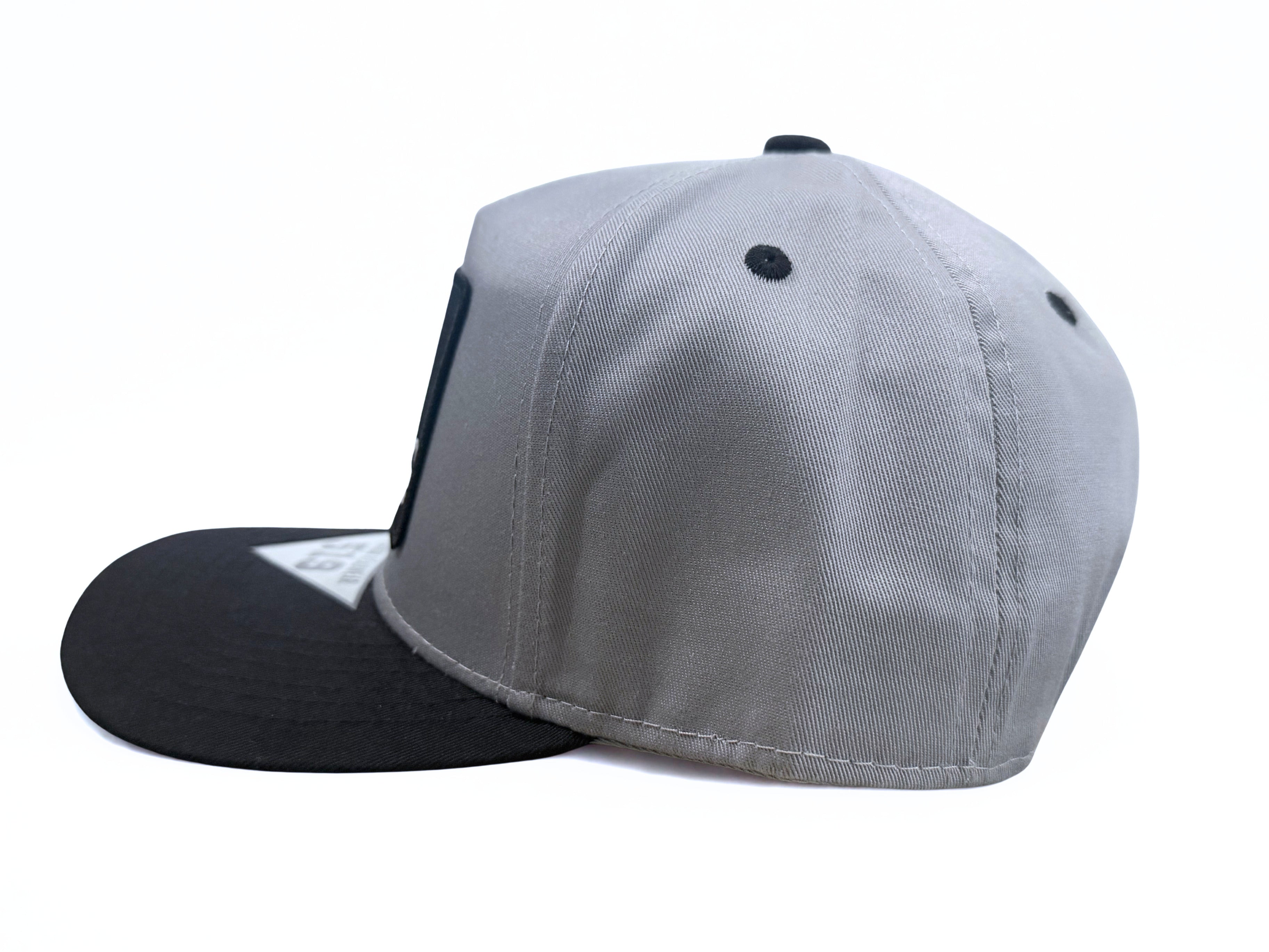 Freightliner Semi Sleeper Truck Embroidered Logo Snapback Gray and Black Adjustable Twill Cap
