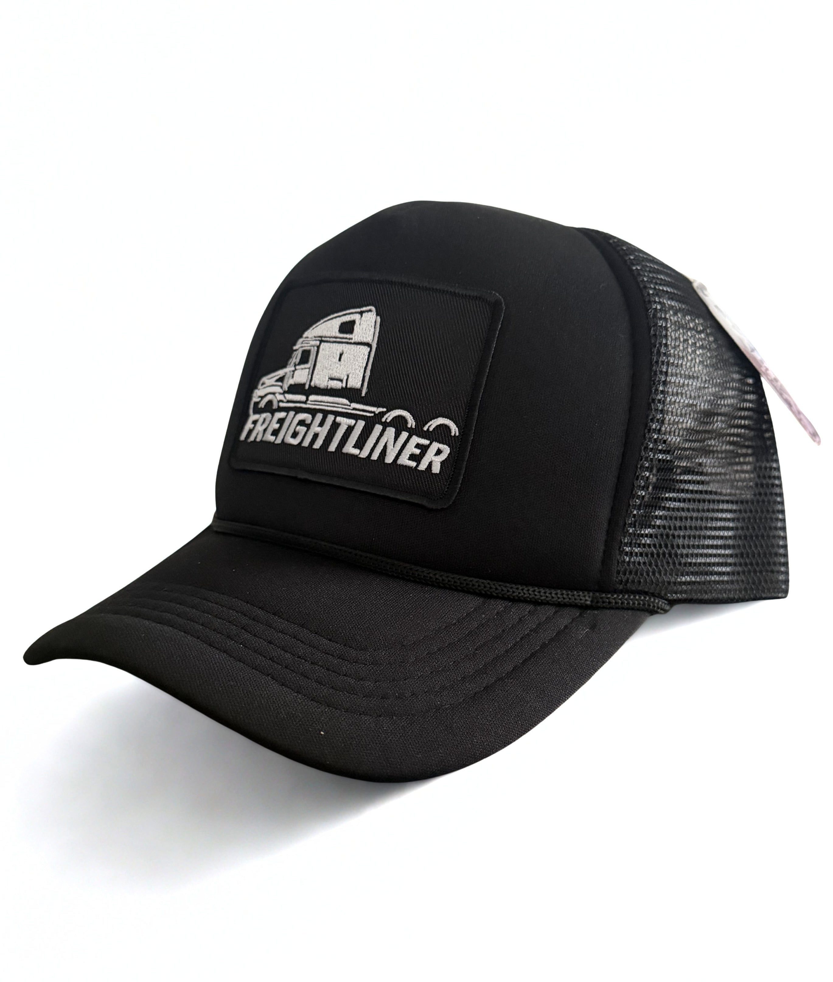 Freightliner Trucks Snapback Hat Embroidered Sleeper Truck Logo Black Adjustable Mesh Cap