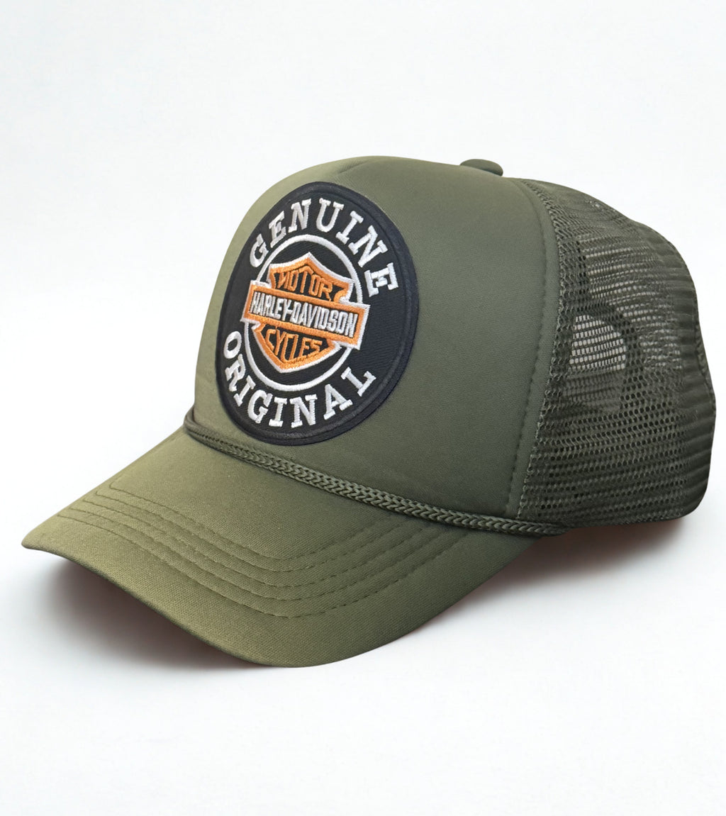 Harley Davidson Genuine Original Embroidered Logo Snapback Adjustable Cap