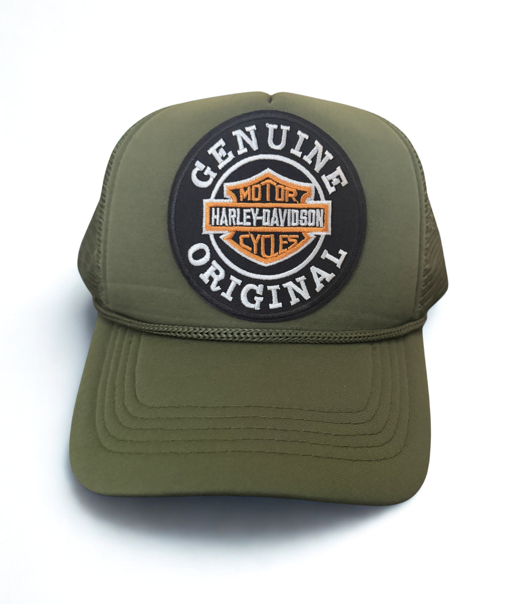 Harley Davidson Genuine Original Embroidered Logo Snapback Adjustable Cap