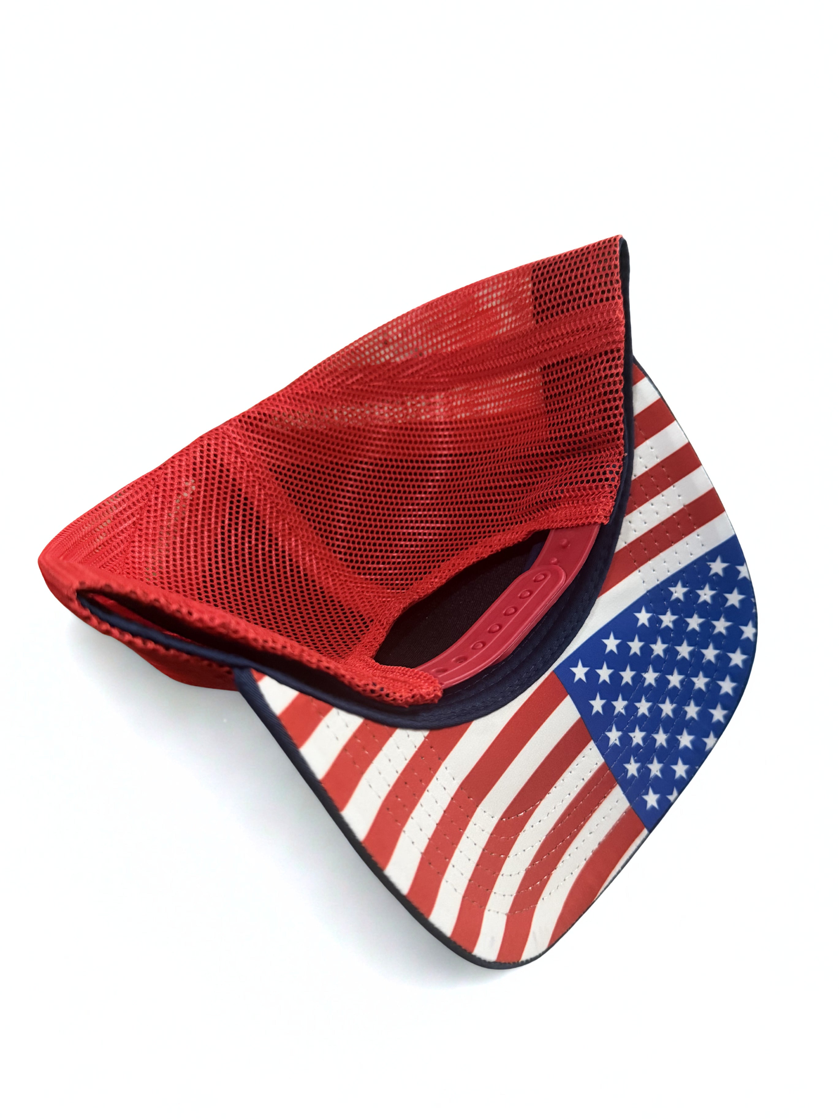 Chevrolet Number One Embroidered Logo Snapback American Flag Red White Blue Adjustable Mesh Cap
