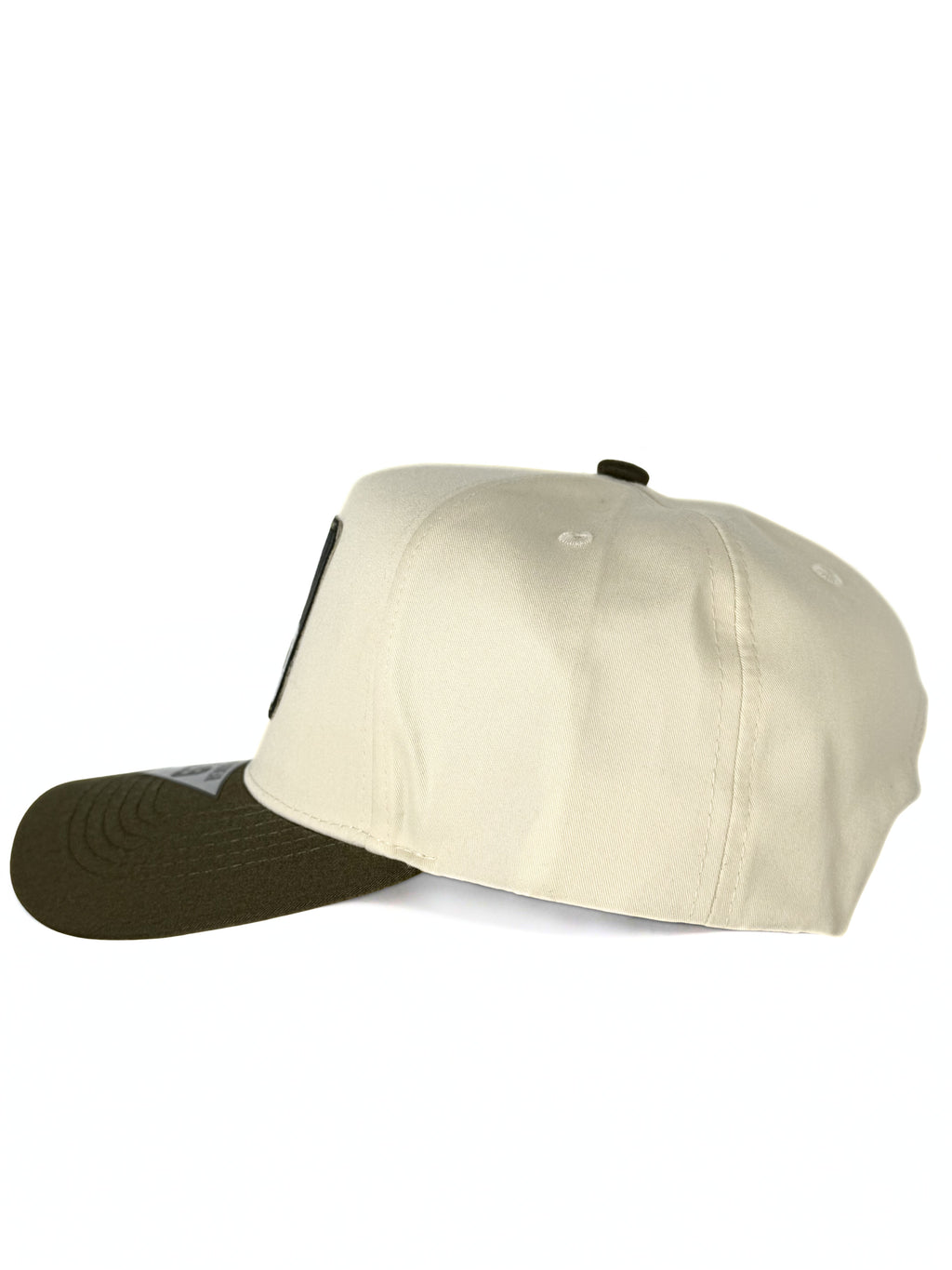 Jeep Twill Trucker Snapback Cap Beige/Olive Green