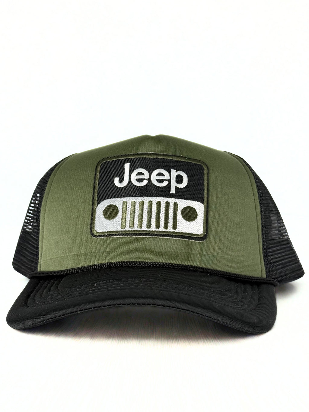 Jeep Trucker Mesh Snapback Cap Hunter Green/Black/Olive
