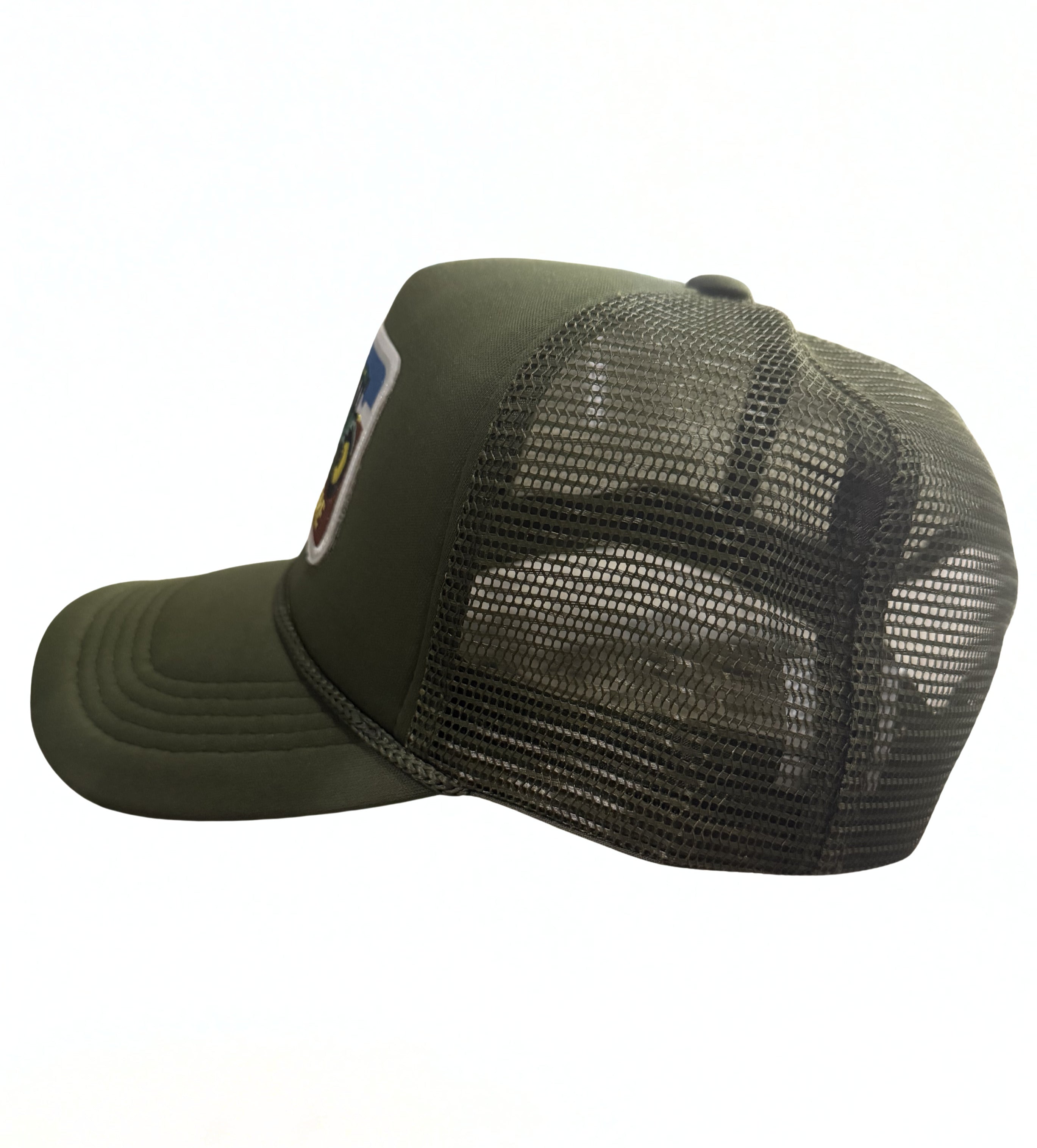 John Deer Snapback Hat Twill  Embroidered Classic Logo Adjustable Trucker Cap Olive Green