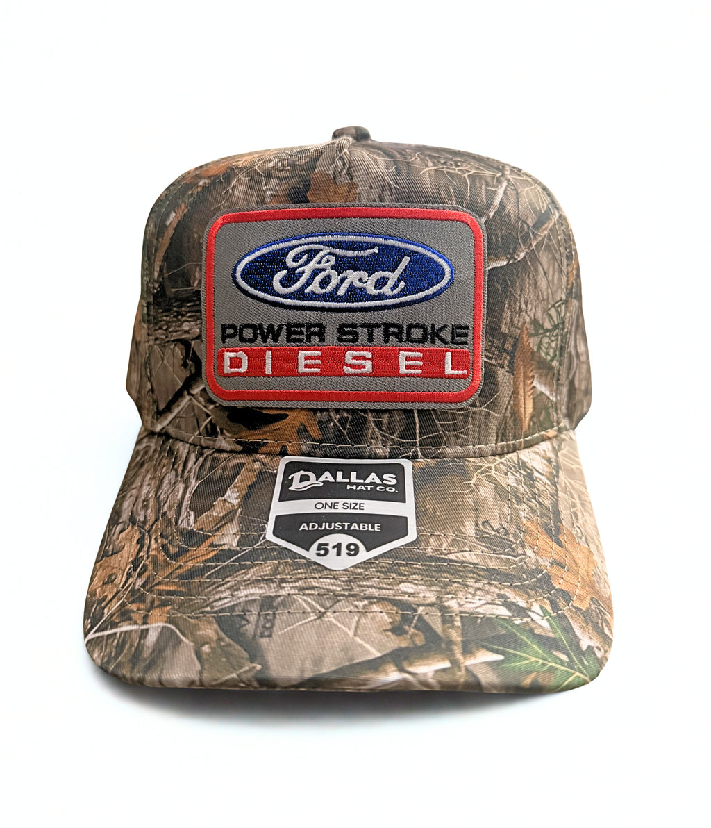 Ford Power Stroke Diesel Embroidered Cap Twill Adjustable Snapback Real Tree Mossy Oak Style