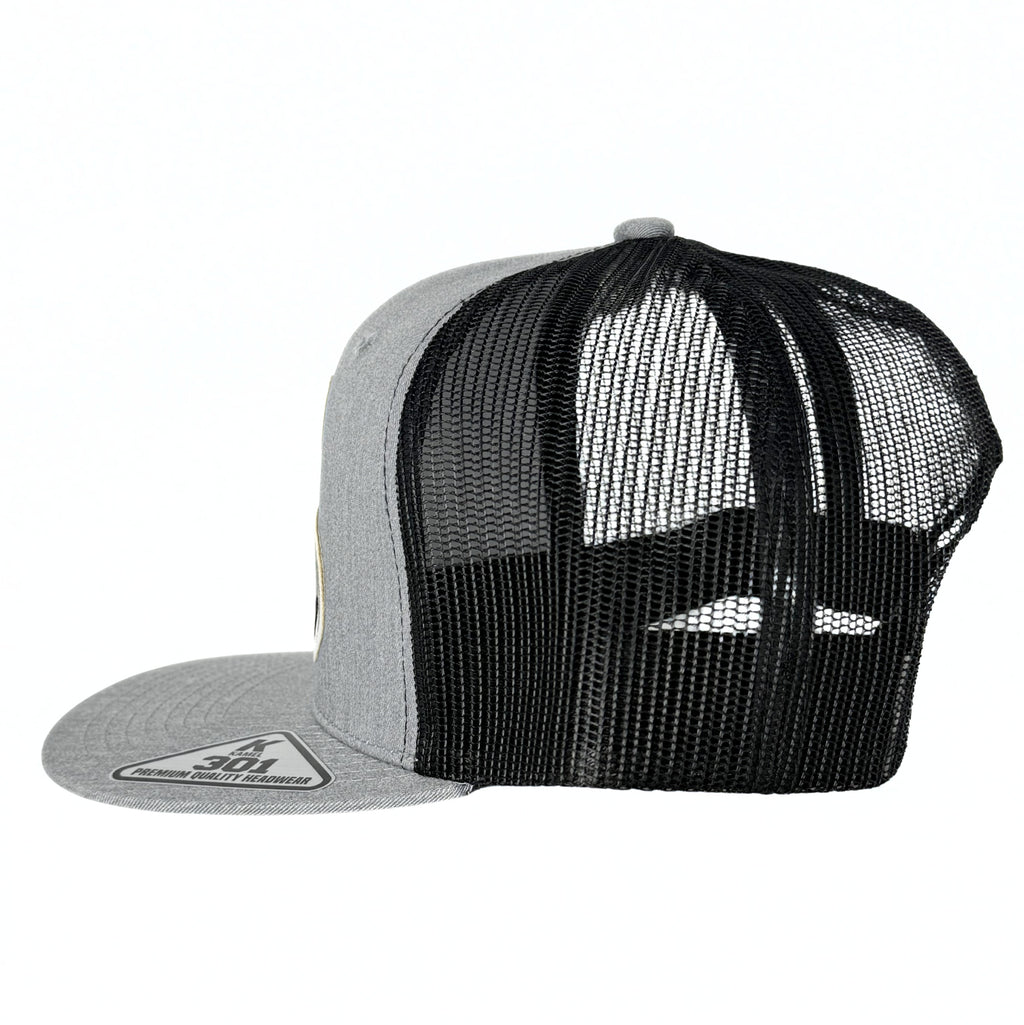 Mack Truck Bulldog Trucker Mesh Snapback Cap Grey/Black