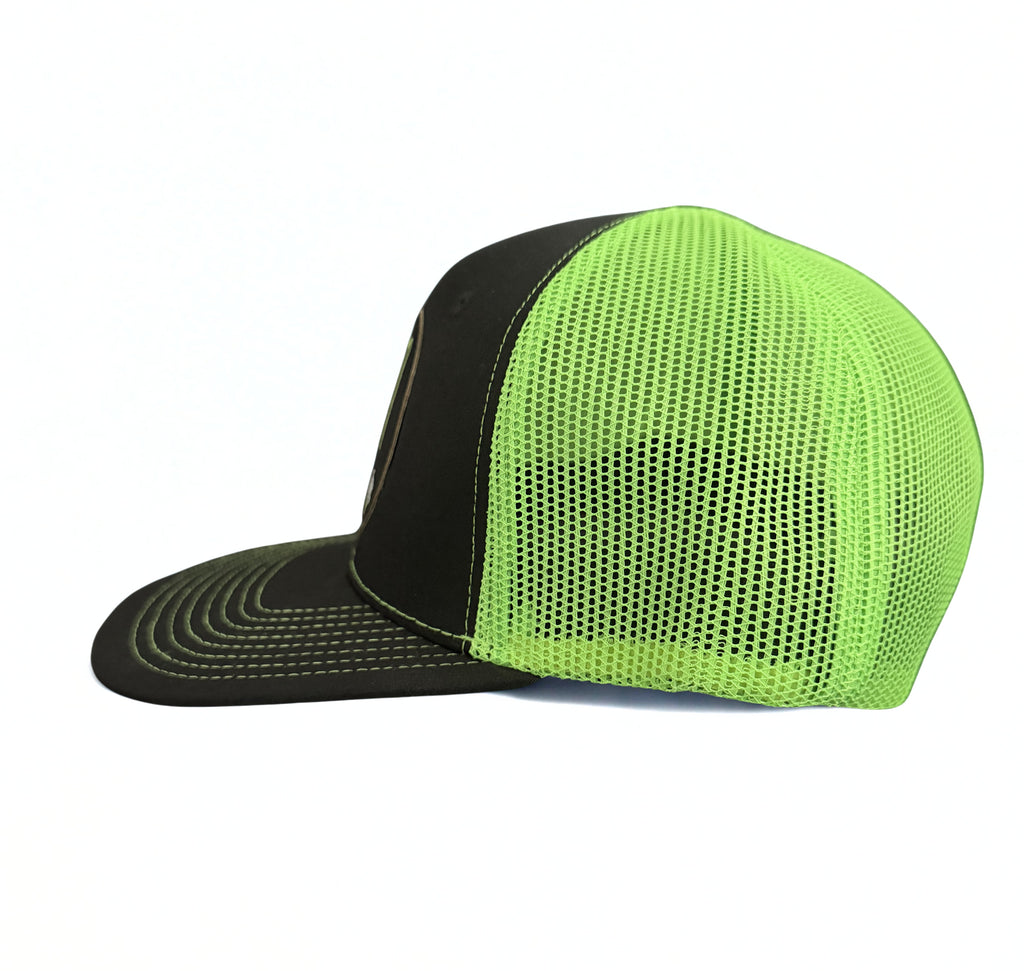 Monster Energy Drink Logo Snapback Hat Black and Lime Cap