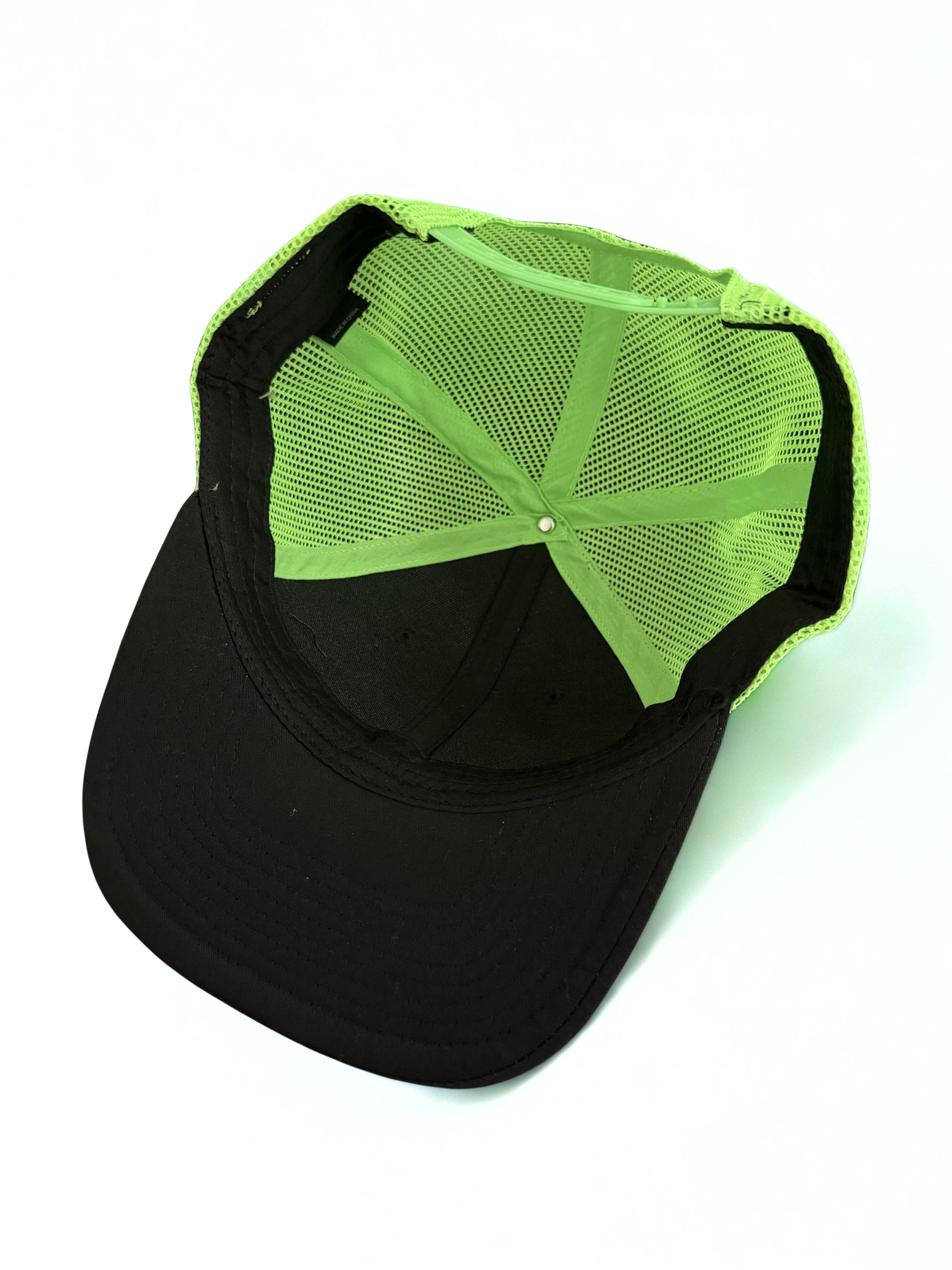 Monster Energy Drink Logo Snapback Hat Black and Lime Cap