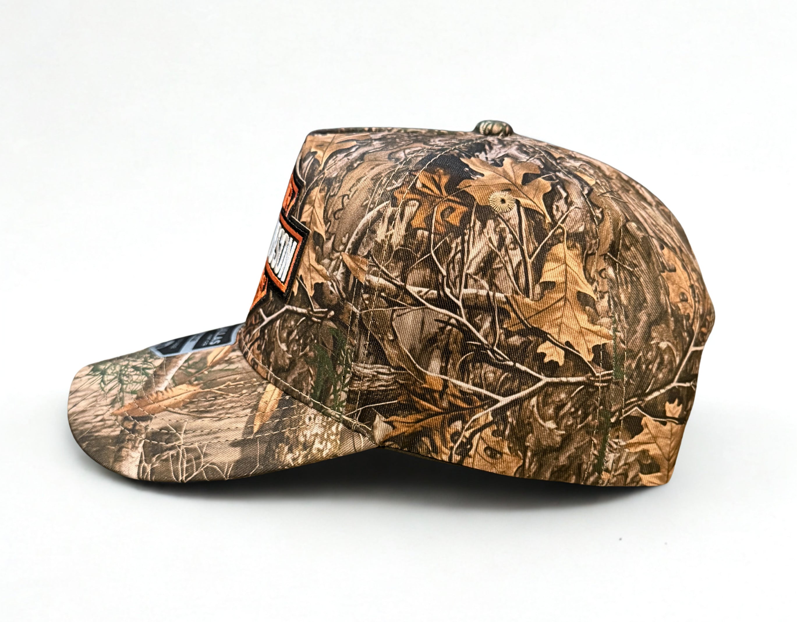 Harley Davidson Real Tree Woodlands Embroidered Logo Trucker Hat Twill Snapback Adjustable Cap