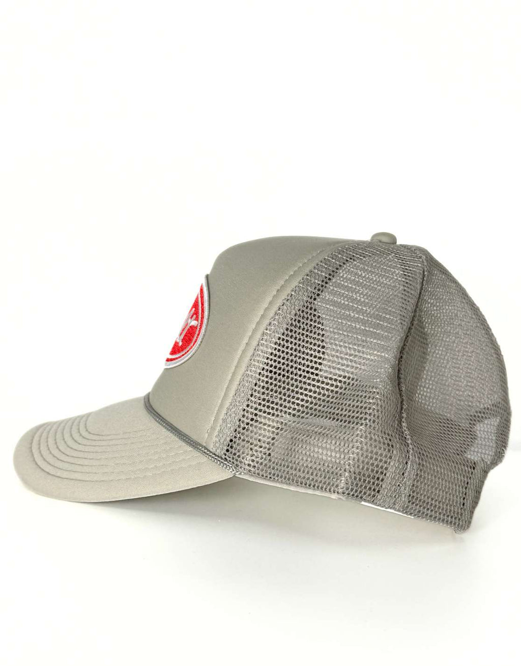 Peterbilt 379 Embroidered Semi Truck Logo Hat Trucker Mesh Adjustable Snapback Cap Beige