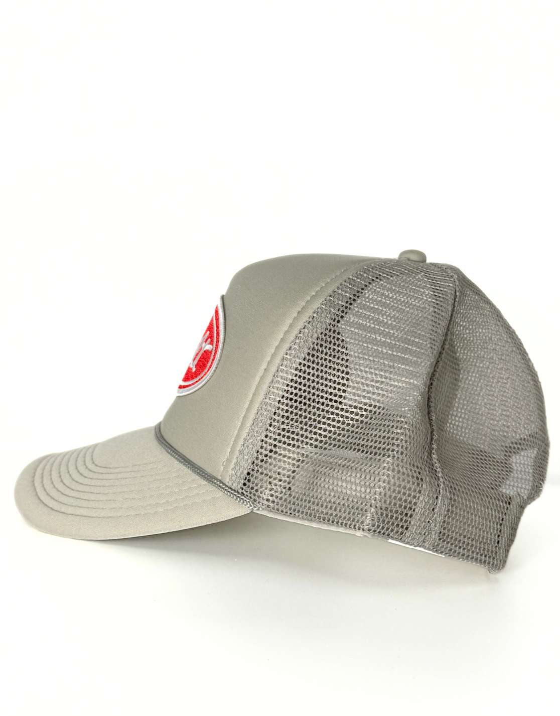 Peterbilt 379 Embroidered Semi Truck Logo Hat Trucker Mesh Adjustable Snapback Cap Beige