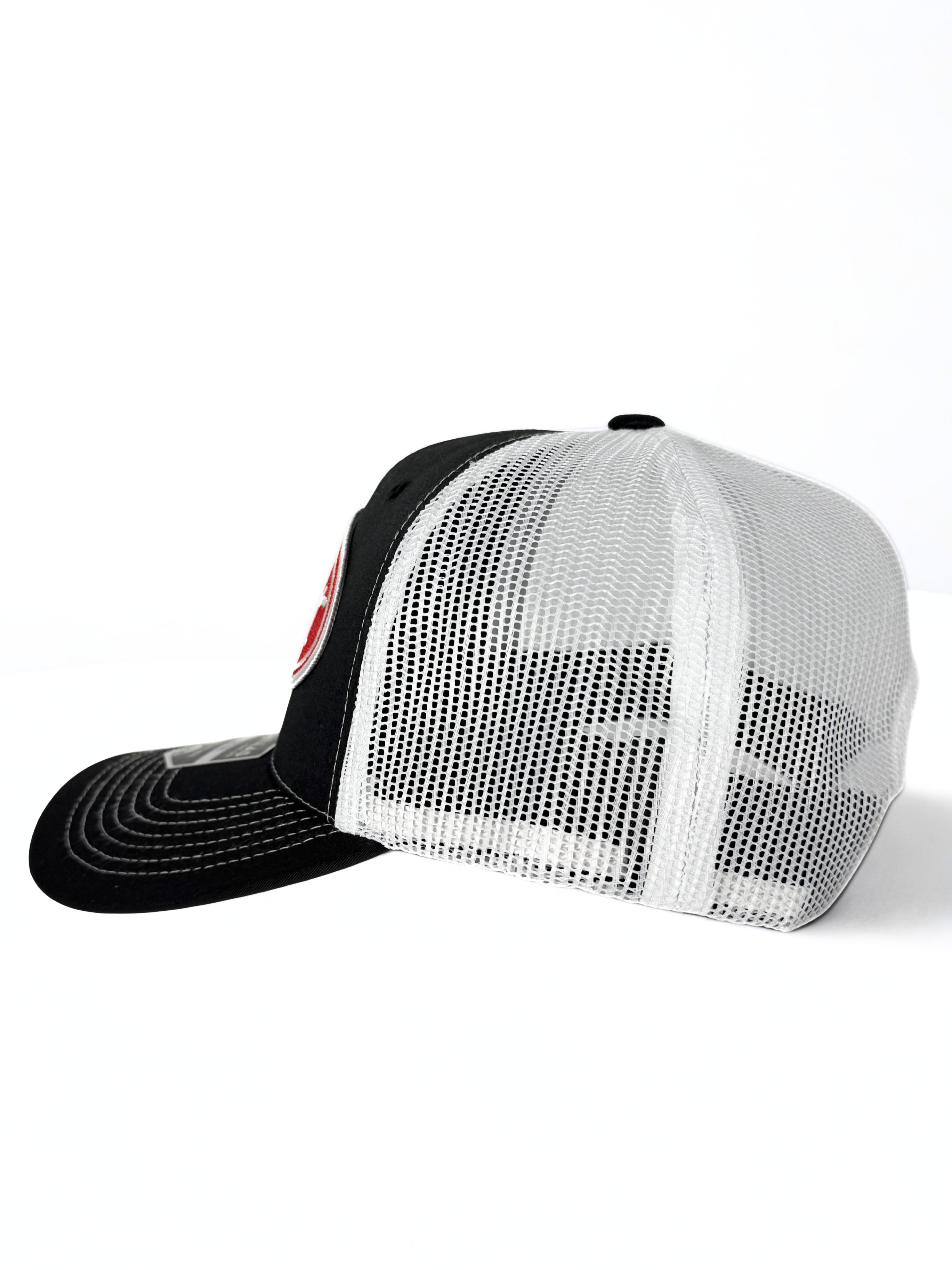 Peterbilt 379 Trucker Mesh Snapback Cap Black/White
