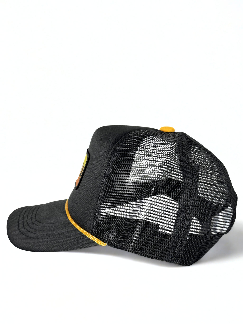 Toyota Vintage Embroidered Logo Hat Trucker Mesh Adjustable Snapback Cap Black/Yellow/Orange