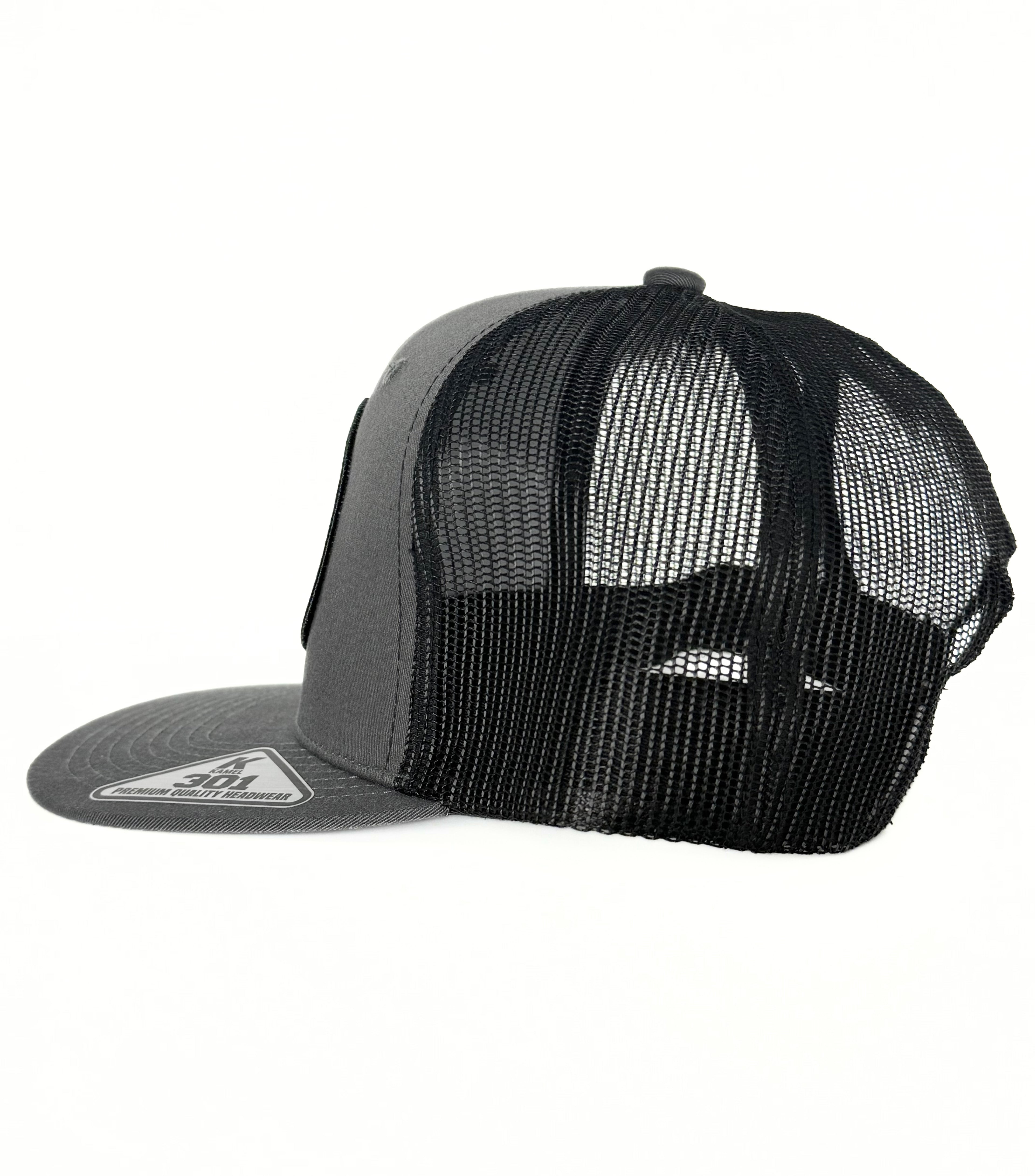 Waylon Jennings Trucker Mesh Snapback Cap Black