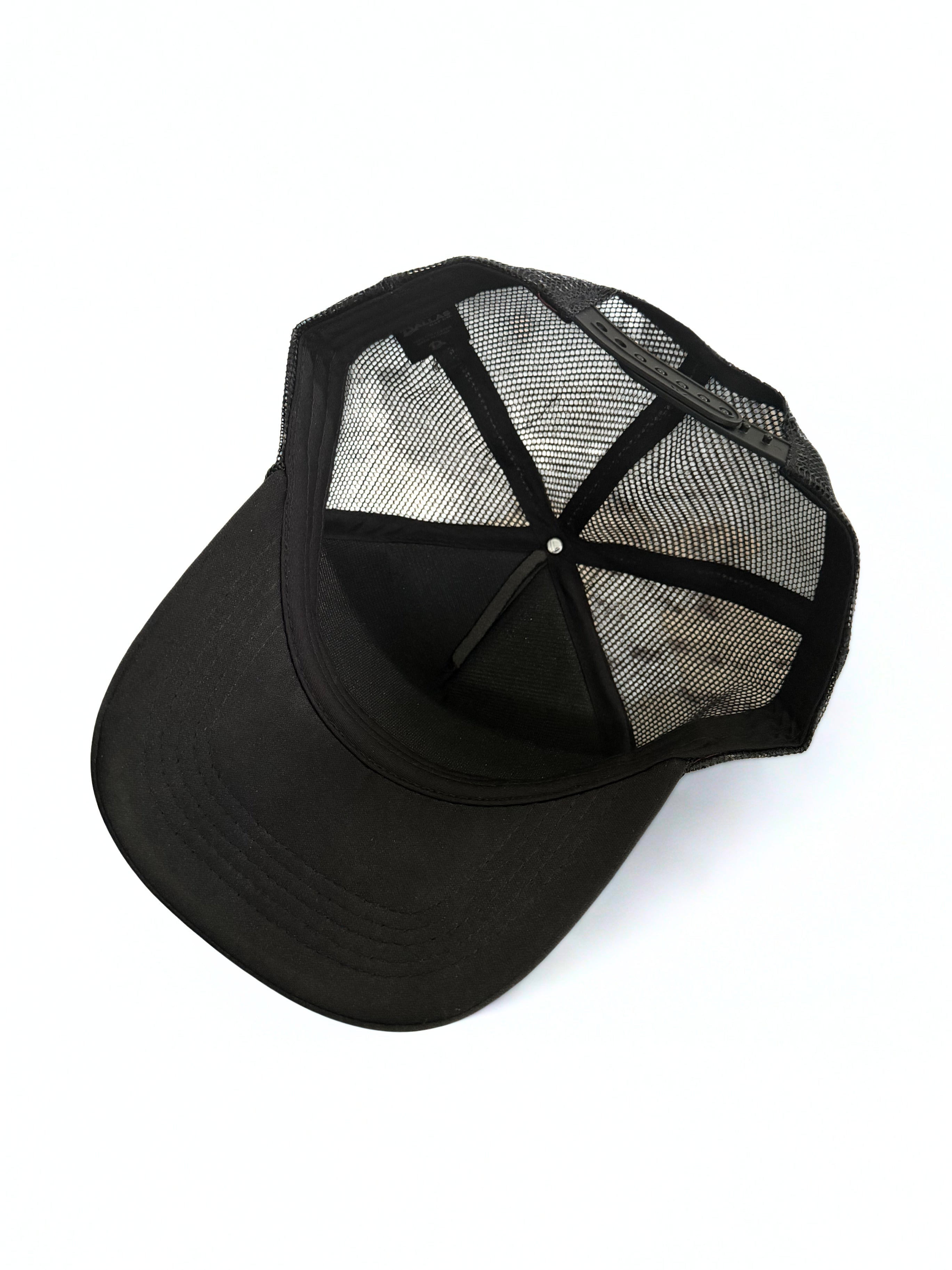 Waylon Jennings Trucker Hat Orange Embroidered Logo Black Adjustable Premium Mesh Cap